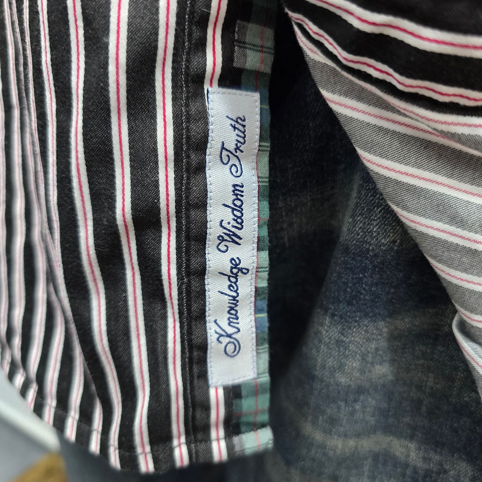 Robert Graham Robert Graham X Anniversary Shirt Flip Cuffs Stripe Tailored Size US XL / EU 56 / 4 - 11 Thumbnail