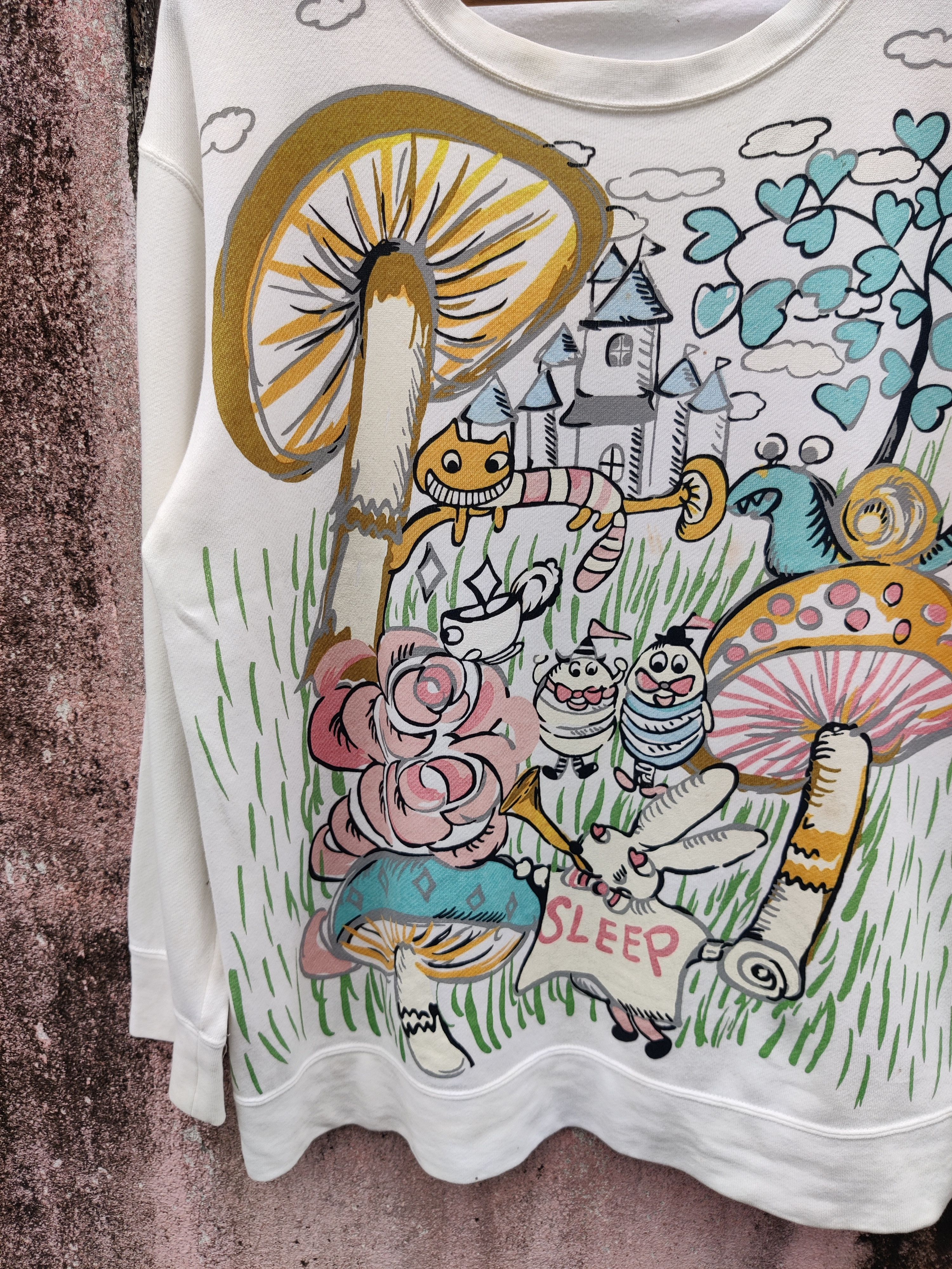 Tsumori Chisato × Vintage Vintage Tsumori Chisato Sleep Issey Miyake Drawing Art Shirt Size M / US 6-8 / IT 42-44 - 3 Thumbnail