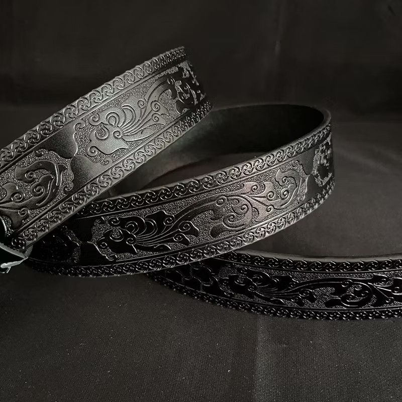 Japanese Brand Black colour harajuku streetwear skull belt Size ONE SIZE - 5 Thumbnail