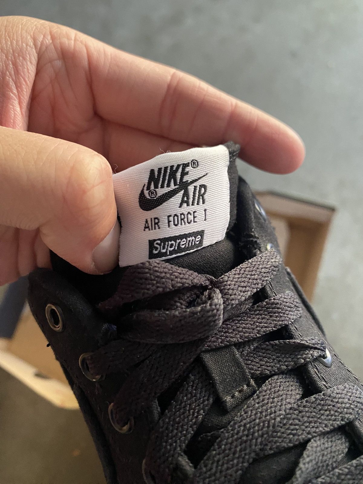 Nike × Supreme OG Nike Supreme Force Black Canvas Size US 11 / EU 44 - 7 Thumbnail
