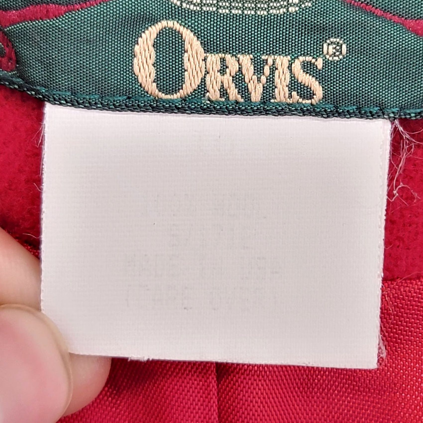 Orvis Orvis Blazer Womens 8 Red Wool Velvet Collar Button Front Lined Tailored USA Size M / US 6-8 / IT 42-44 - 3 Thumbnail