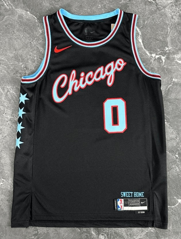 NBA Bulls 0 Coby White Jersey 2026 Size US M / EU 48-50 / 2 - 2 Thumbnail