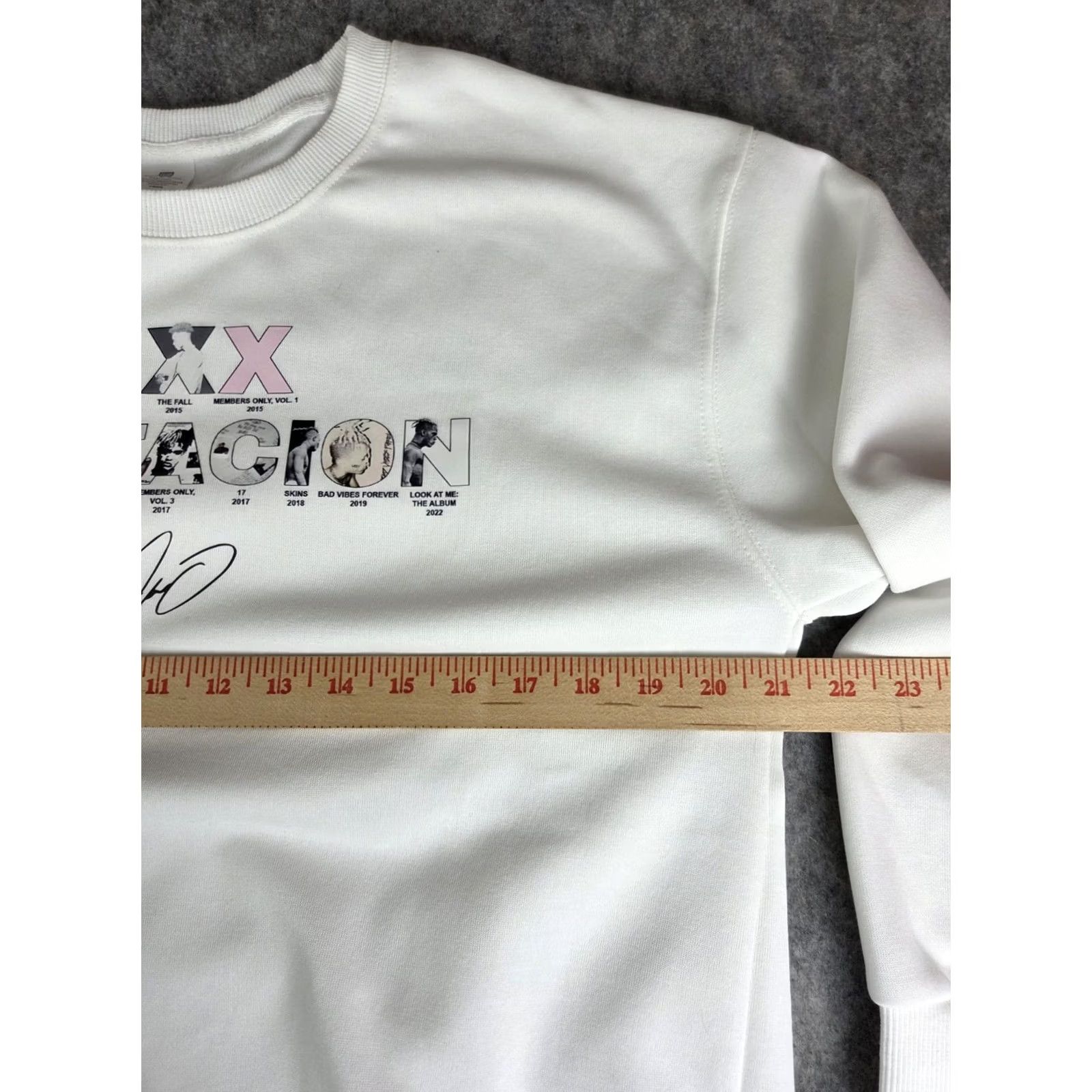 Vintage XXXTentacion Hoodie Pullover Sweatshirt 3XL White Graphic Print Music Rapper Mens Size US XXL / EU 58 / 5 - 6 Thumbnail