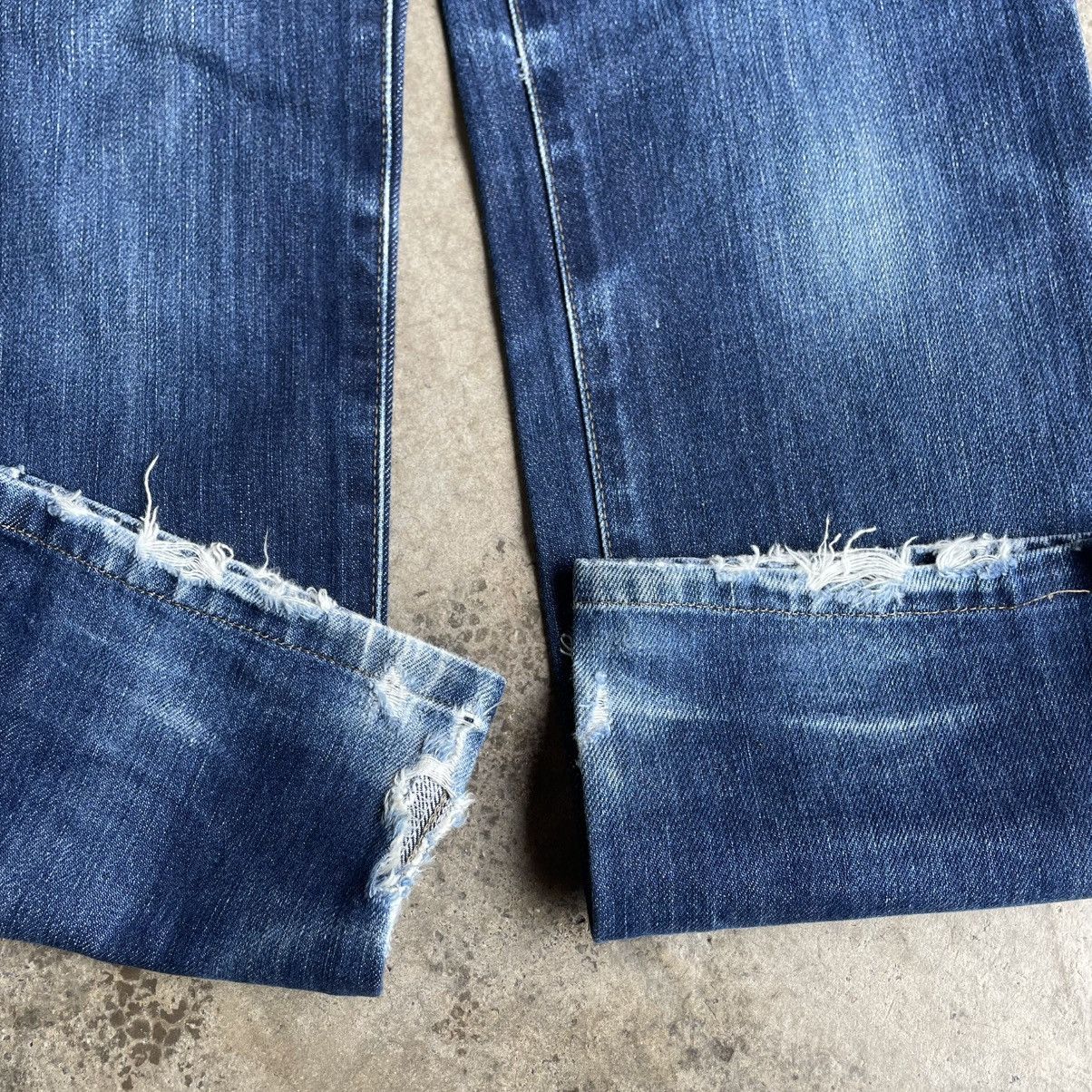 Edwin 🔥Vintage Edwin 402 Stoned Washed Ripped Distress Denim Jeans Size US 27 - 7 Thumbnail