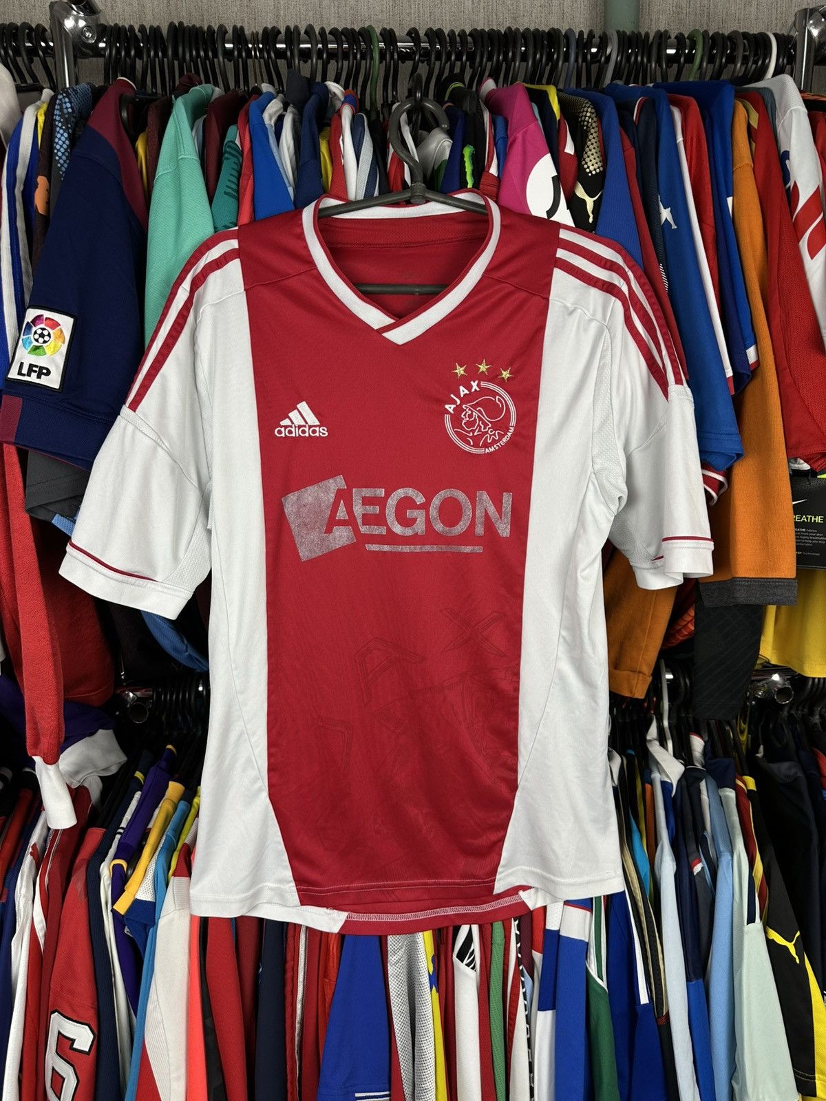 Adidas Ajax 2012-13 Adidas Home Football soccer Jersey Large X20903 Size US M / EU 48-50 / 2 - 1 Thumbnail