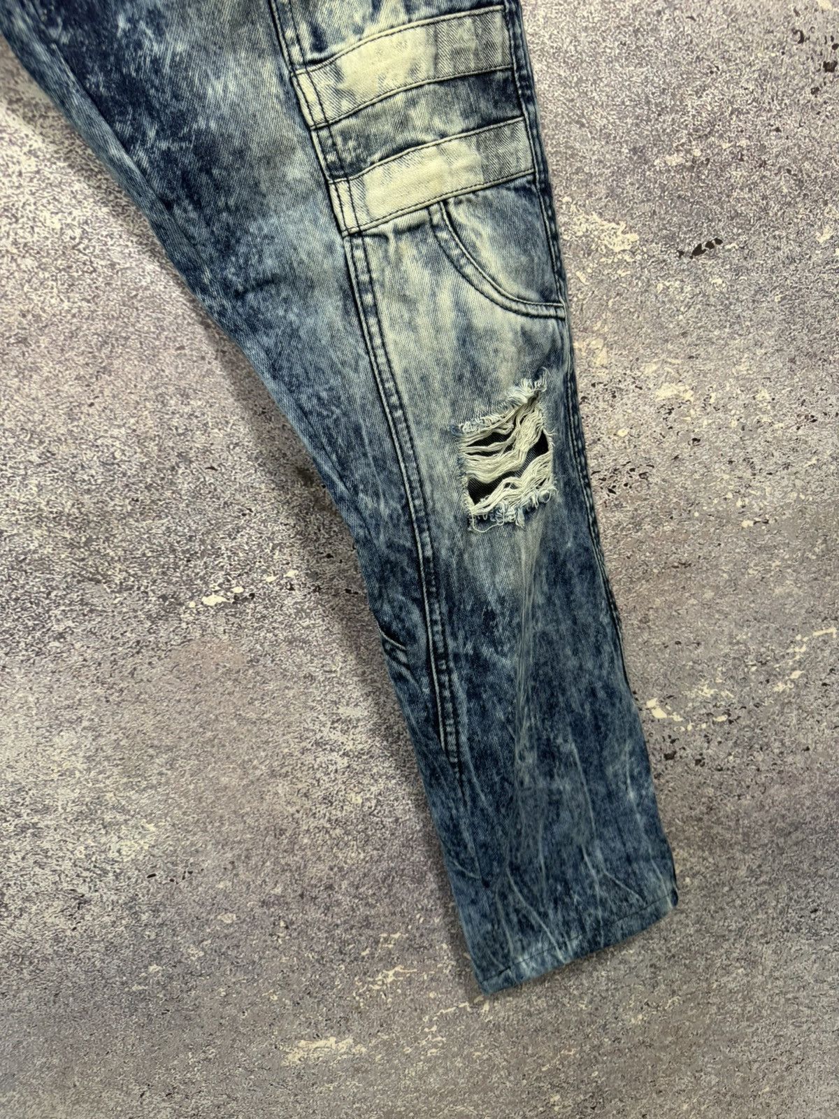 Designer × Japanese Brand × Vintage PEVIANI Jeans Men's Size 36 Moto Acid Wash Straight Size US 36 / EU 52 - 9 Thumbnail