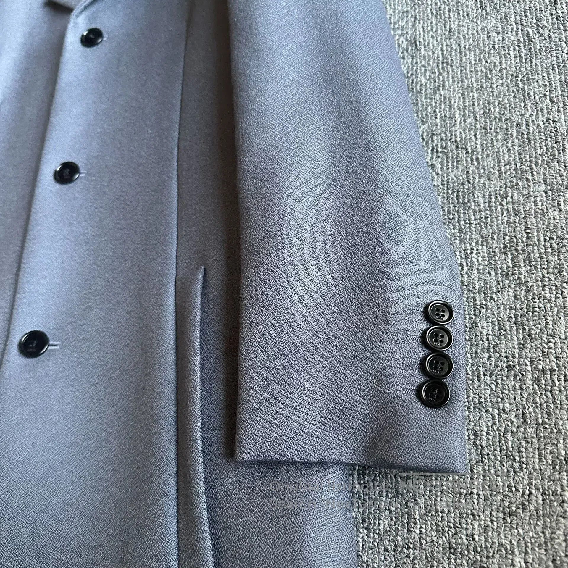 Dior dior wool coat in hazy blue. Size US L / EU 52-54 / 3 - 2 Thumbnail