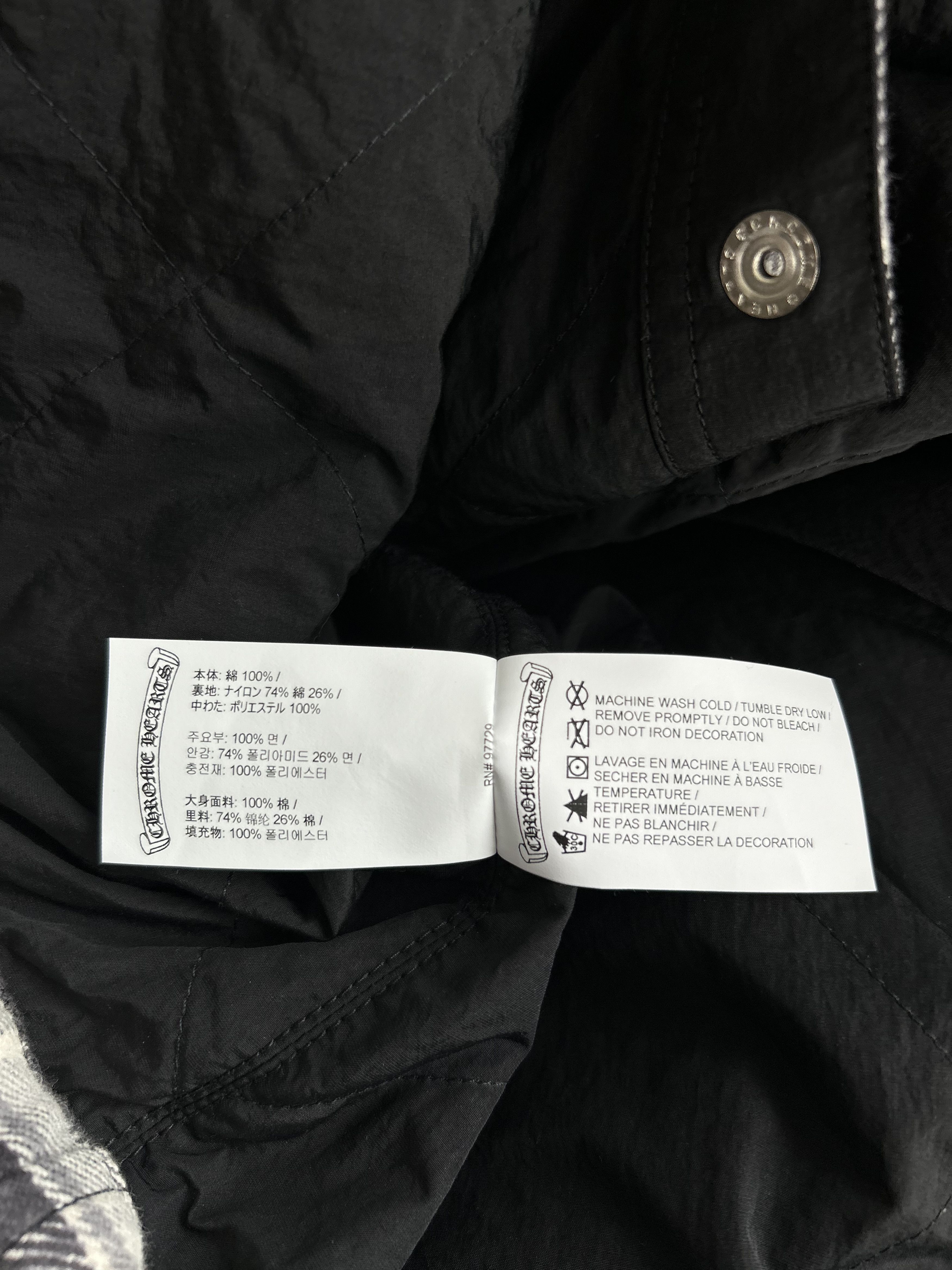 Chrome Hearts Chrome Hearts Black & Grey Plaid Jacket Size US S / EU 44-46 / 1 - 5 Thumbnail