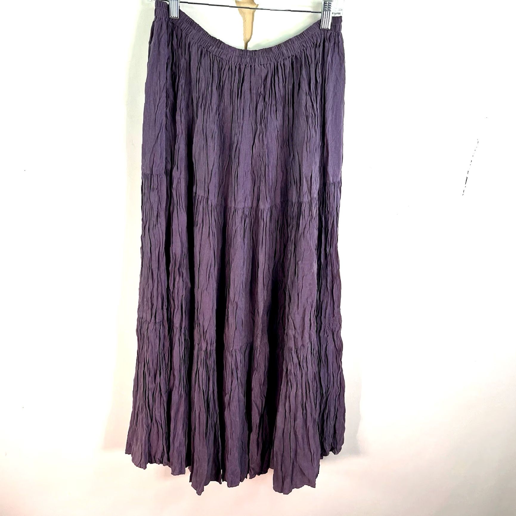 Doublet VINTAGE Double D Ranch Broom Maxi Skirt Women M Purple Embroidered Pleated Southwestern Cowboy Size 32" / US 10 / IT 46 - 5 Thumbnail