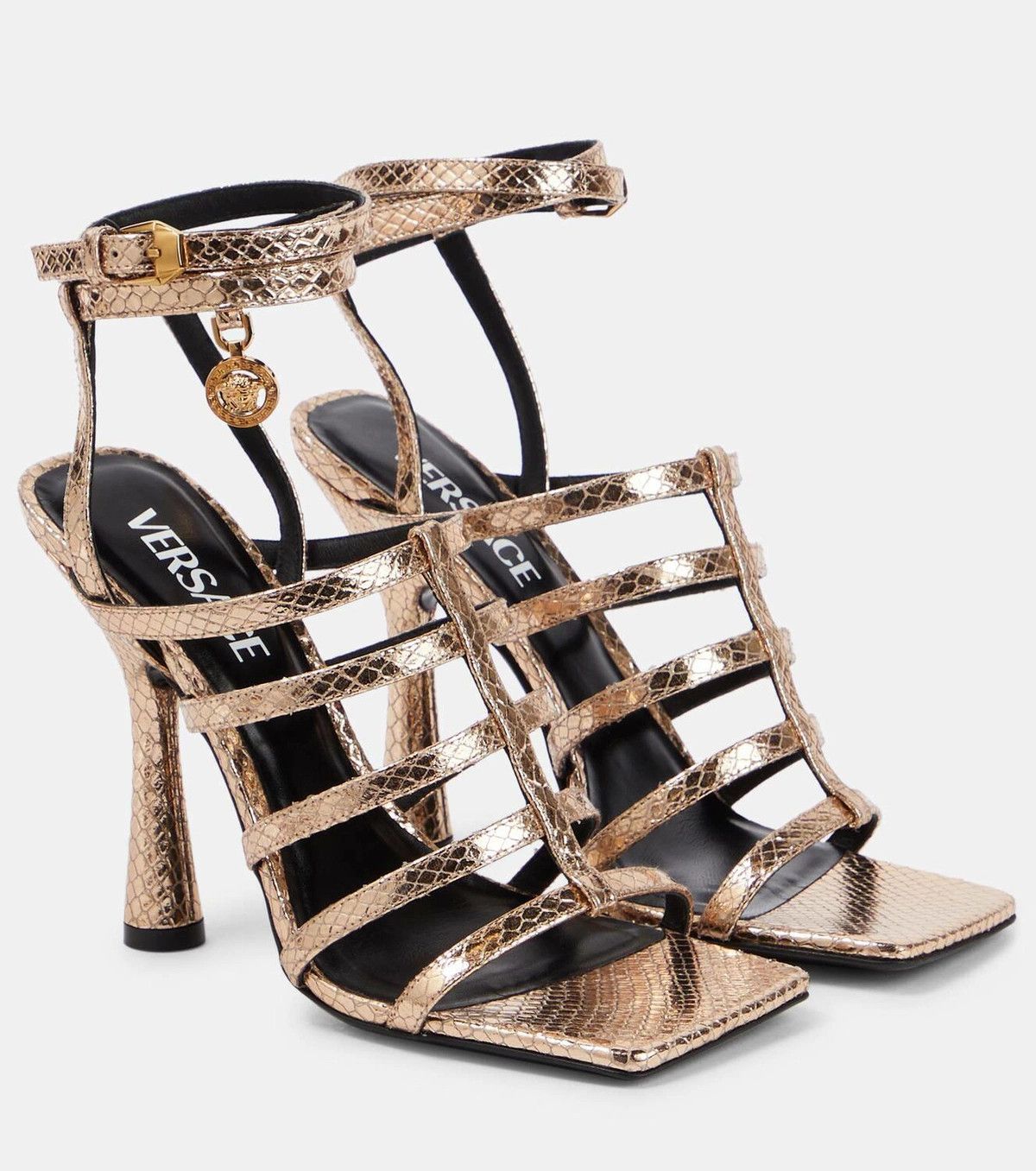 Versace o1y0226 Ankle Strap Sandals in Gold Size US 10 / IT 40 - 1 Thumbnail