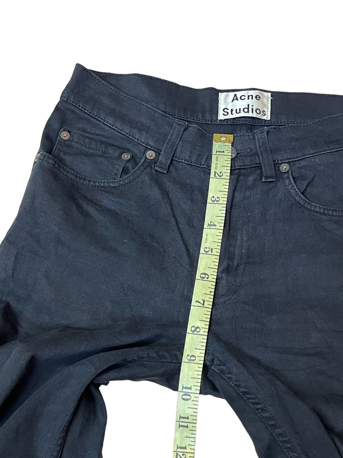 Acne Studios ACNE STUDIOS SUPER BLACK SLIM FIT JEANS Size US 28 / EU 44 - 8 Thumbnail