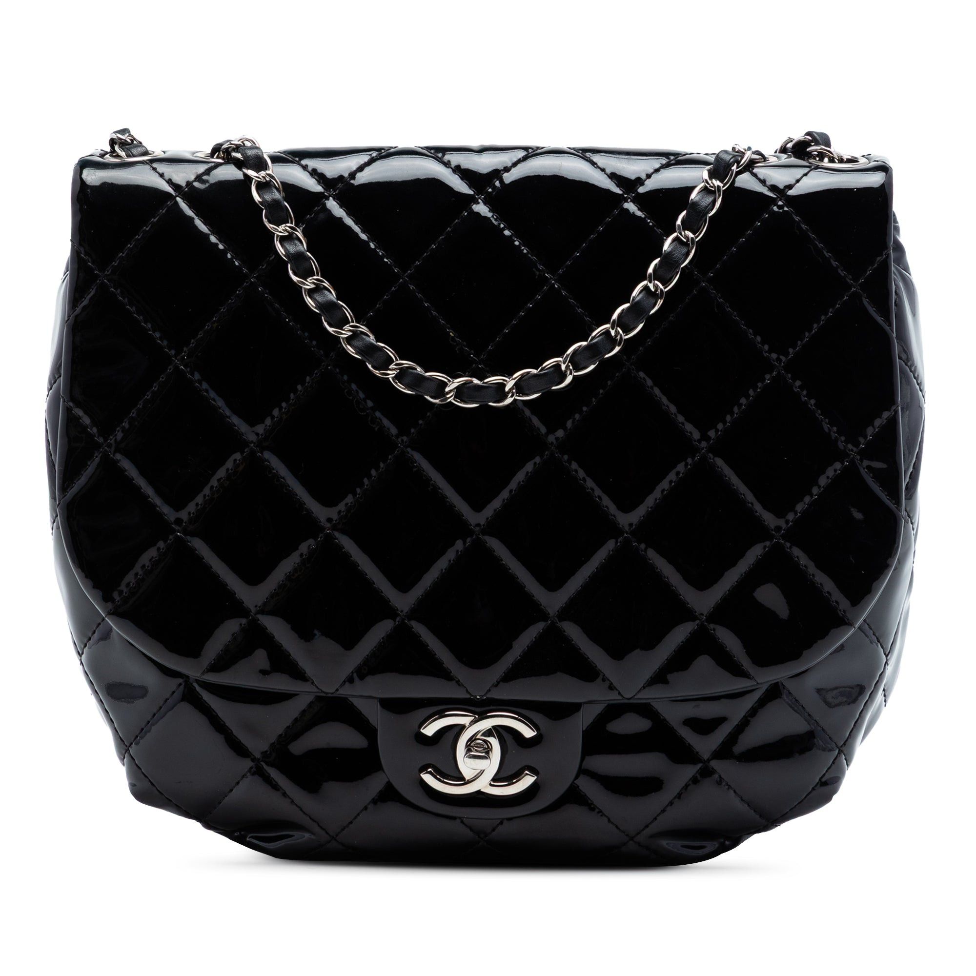 Chanel Medium Quilted Patent Bubble CC Flap Size ONE SIZE - 1 Thumbnail