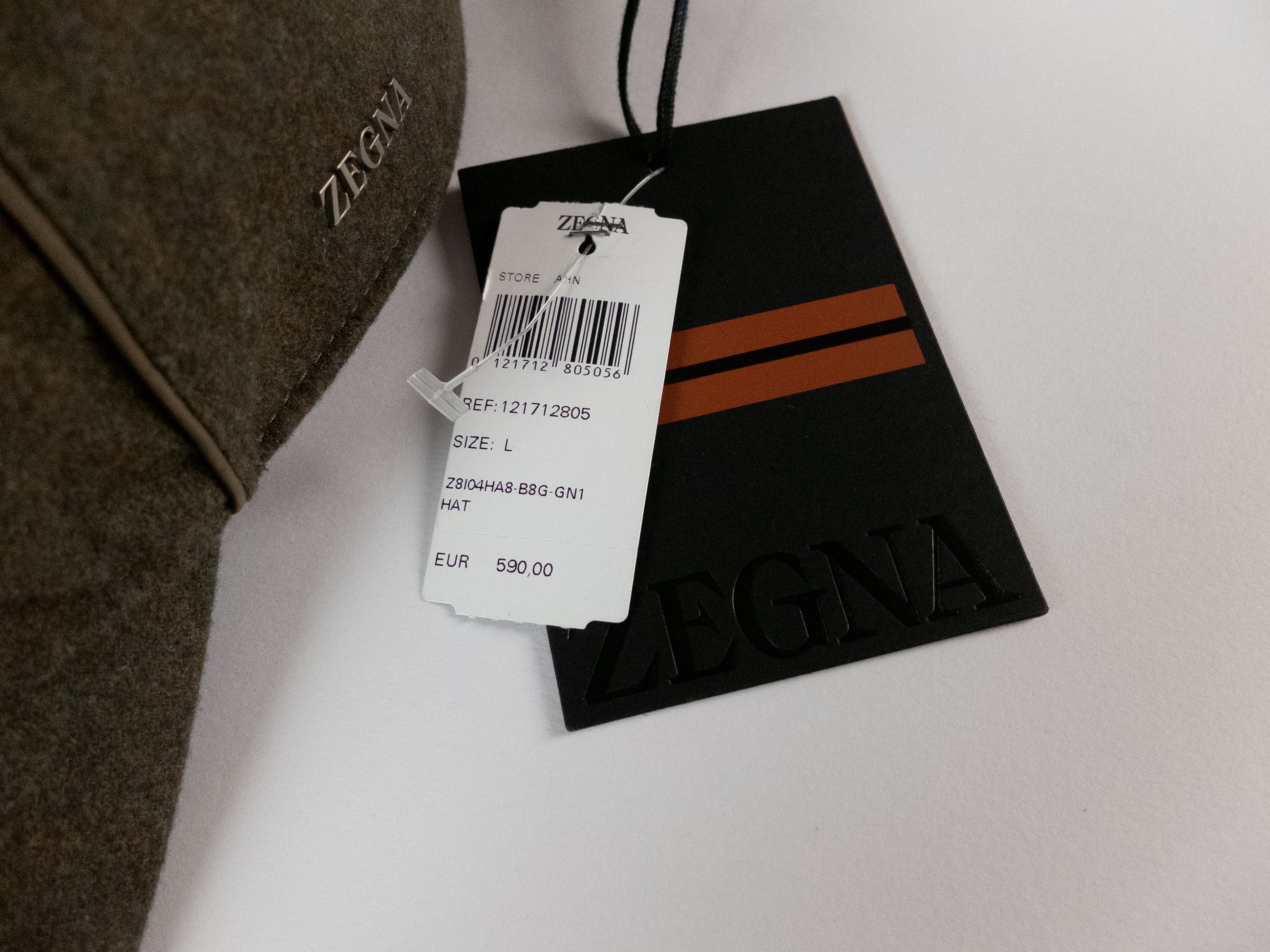 Ermenegildo Zegna ZEGNA green cashmere baseball cap Size Large NWT Size ONE SIZE - 3 Thumbnail