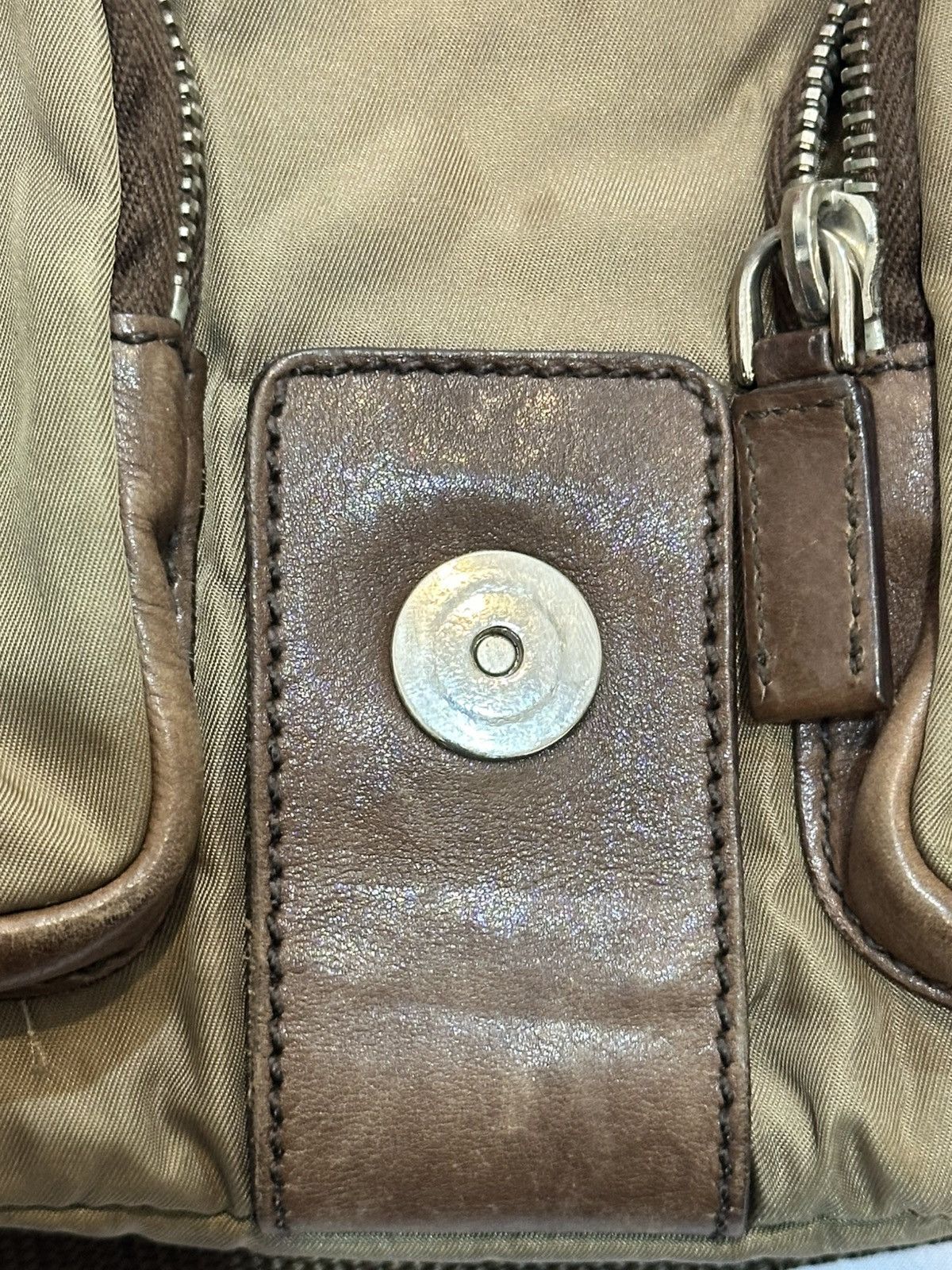 Prada Prada Tessuto and Leather Buckle Flap Shoulder Bag. Size ONE SIZE - 21 Thumbnail