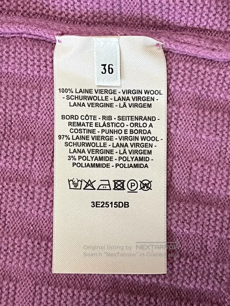 Hermes Hermes Pink knitted dress, 100% pure wool fabric, short sl Size XS / US 0-2 / IT 36-38 - 6 Thumbnail