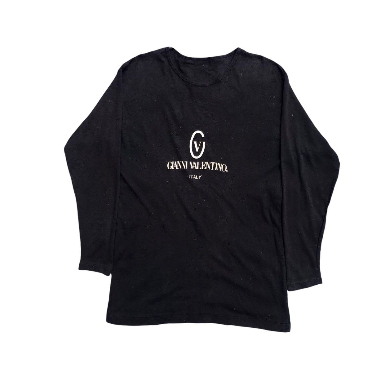 Valentino × Vintage Vintage 90s Gianni Valentino Spellout Long Sleeve Size US S / EU 44-46 / 1 - 1 Thumbnail