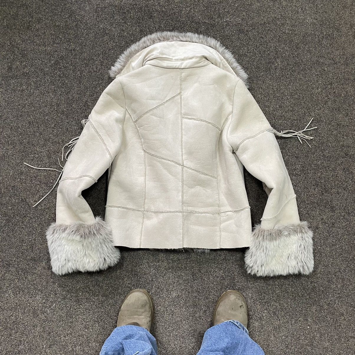 20471120 Vintage Y2K Furry Jacket Mohair Punk Opium BALENCIAGA Style Size M / US 6-8 / IT 42-44 - 6 Thumbnail