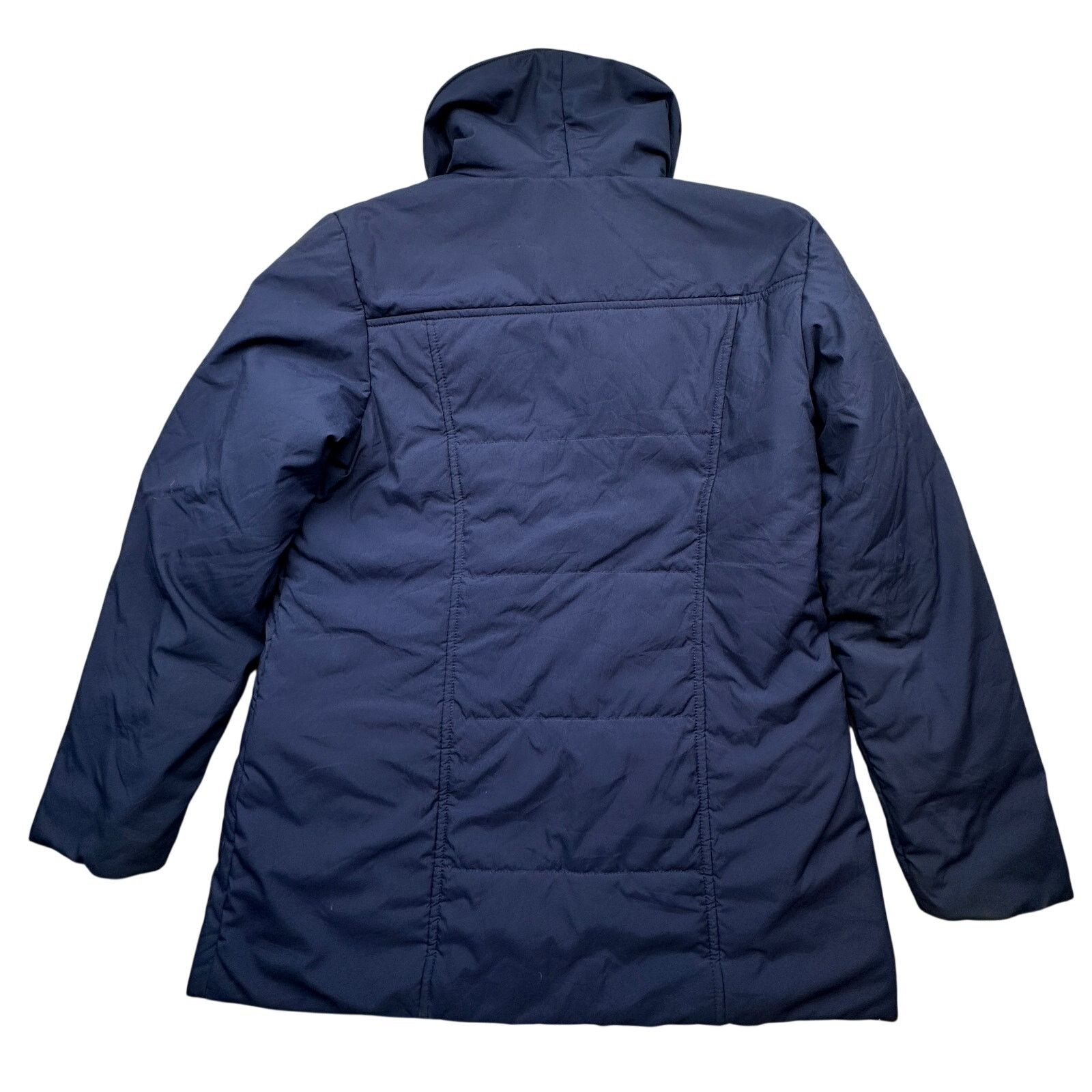 L.L. Bean LL Bean DDJ6 Blue Quilted Puffer Coat Womens Medium Snap Size M / US 6-8 / IT 42-44 - 2 Thumbnail