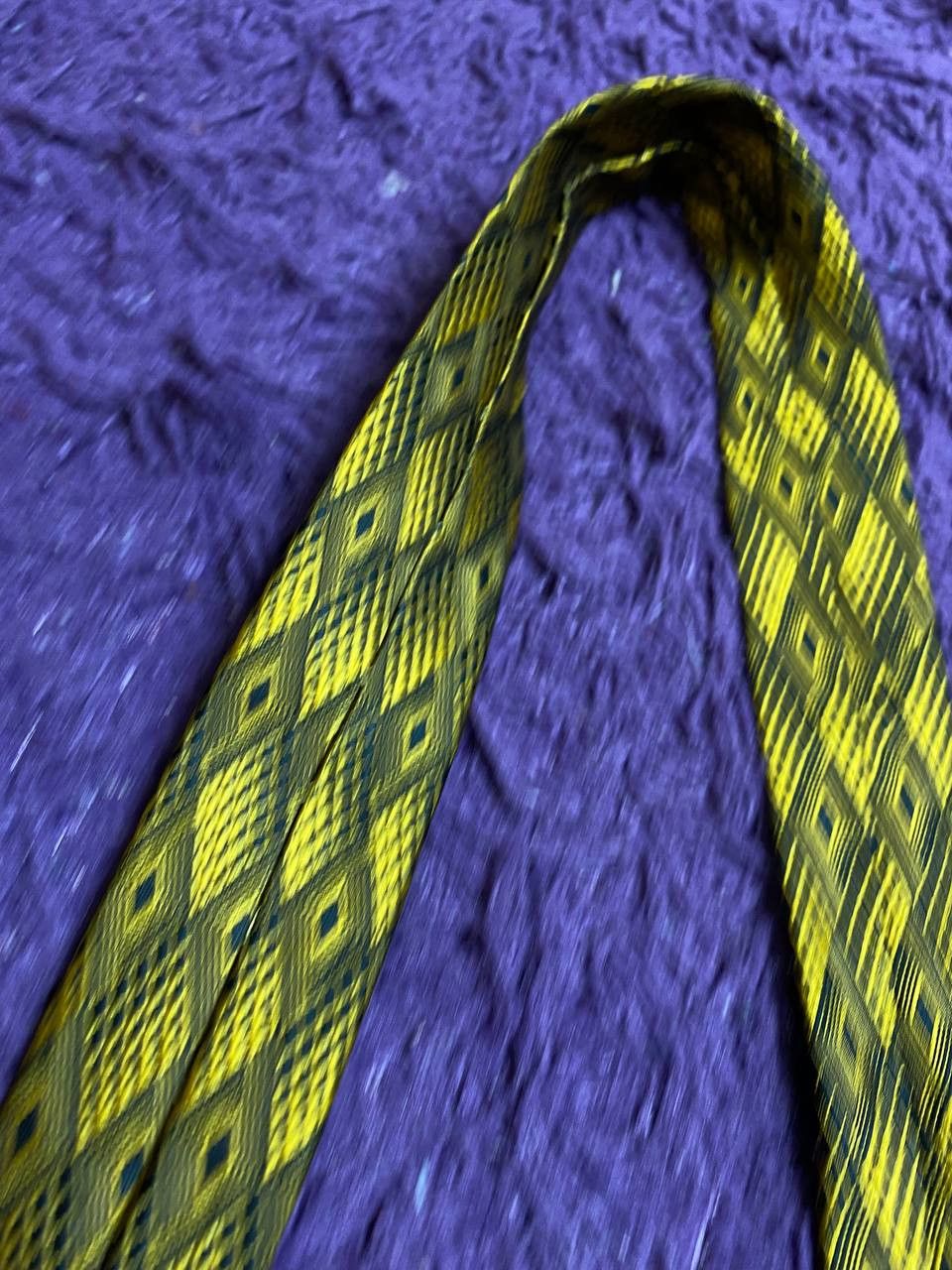 Prada Vintage Prada Cravatte Geometric Pattern Silk Size ONE SIZE - 10 Thumbnail