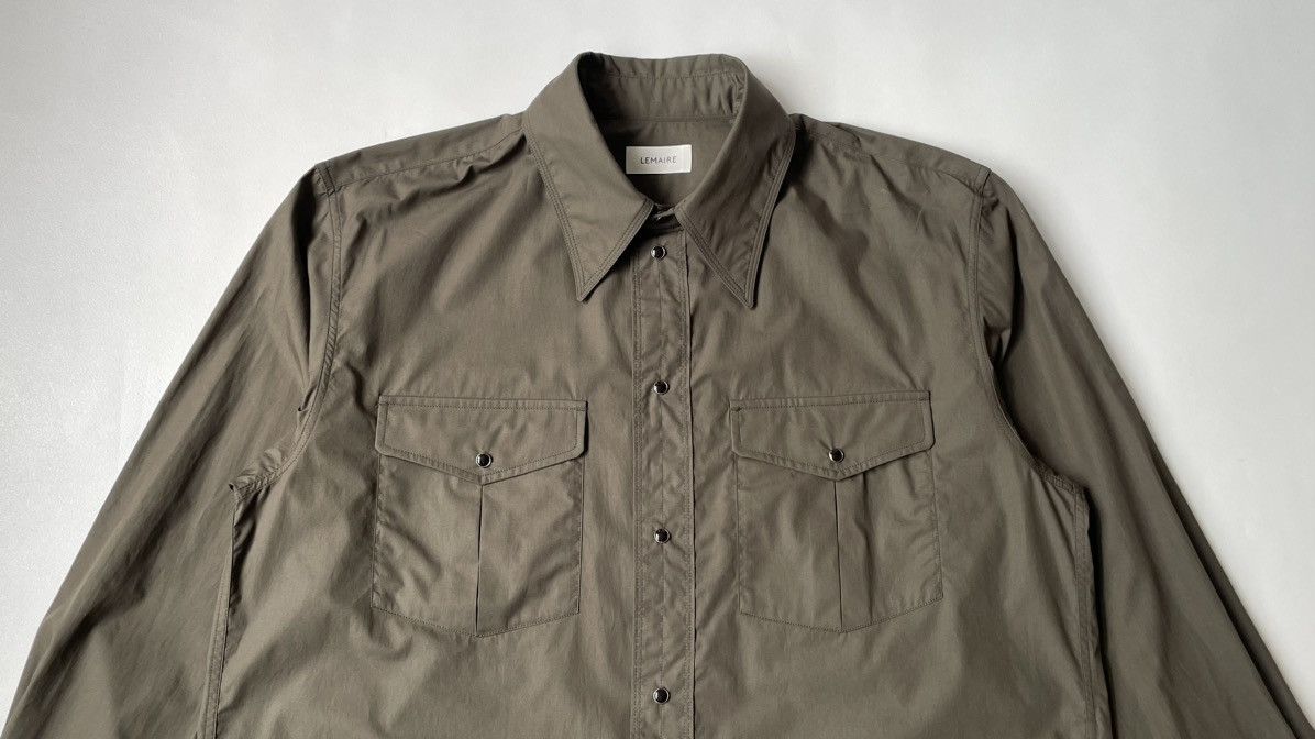 Lemaire S/S 24 ‘Espresso’ Cotton Western Shirt Size US L / EU 52-54 / 3 - 2 Thumbnail