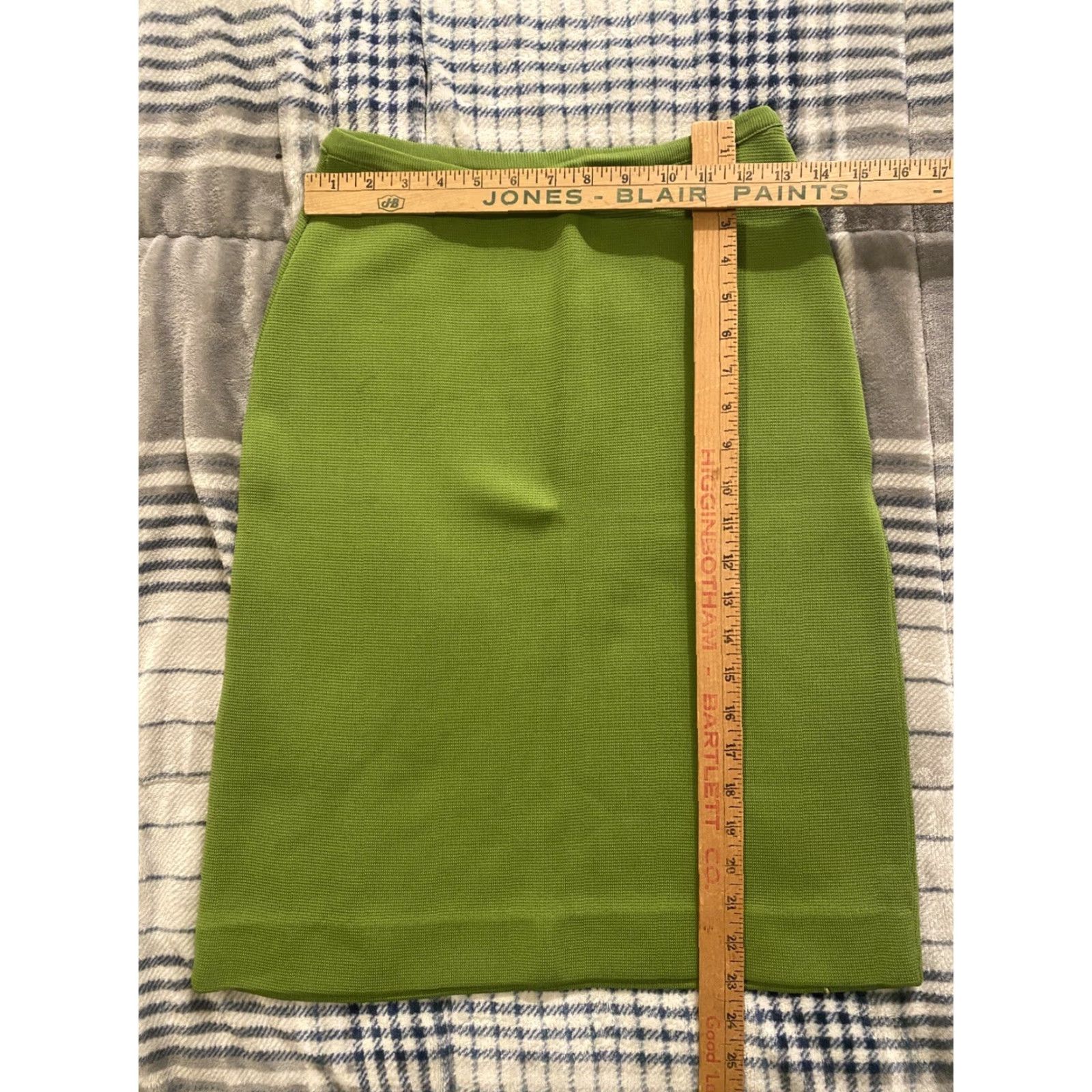 Vintage VINTAGE Miss Pernilla 3 Piece Outfit Skirt Shirt Cardigan Womens Size Medium Green 60s 1960s Polyester Art Deco M/L Size M / US 6-8 / IT 42-44 - 3 Thumbnail