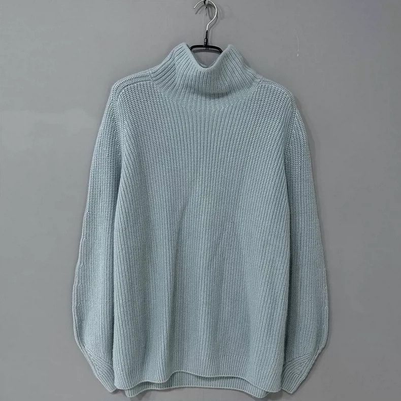 Loro Piana LORO PIANA Light blue baby cashmere knit sweater Size L / US 10 / IT 46 - 2 Thumbnail