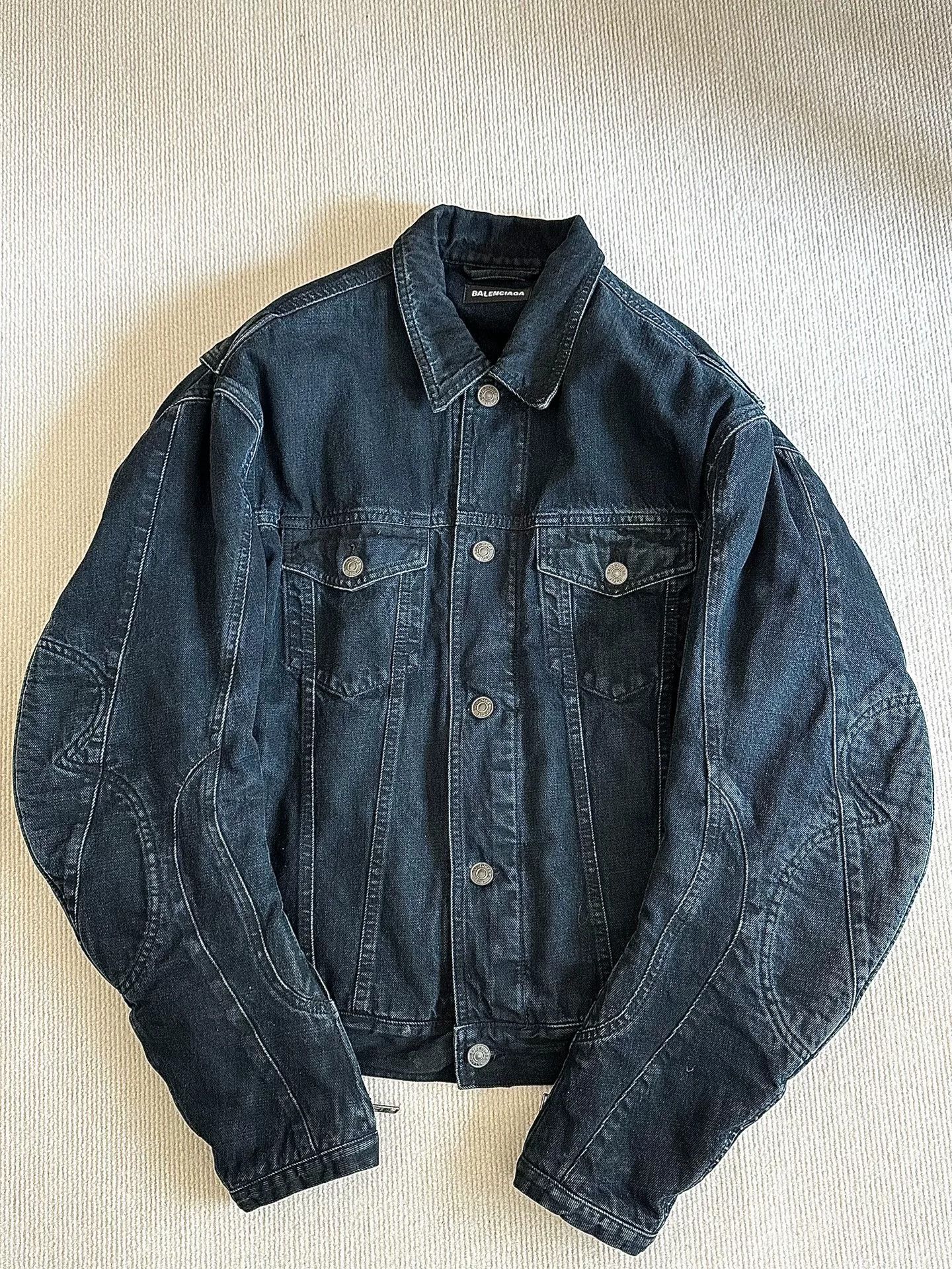 Balenciaga Balenciaga 19FW Scimitar Sleeve Jacket - dmc Size US S / EU 44-46 / 1 - 1 Thumbnail
