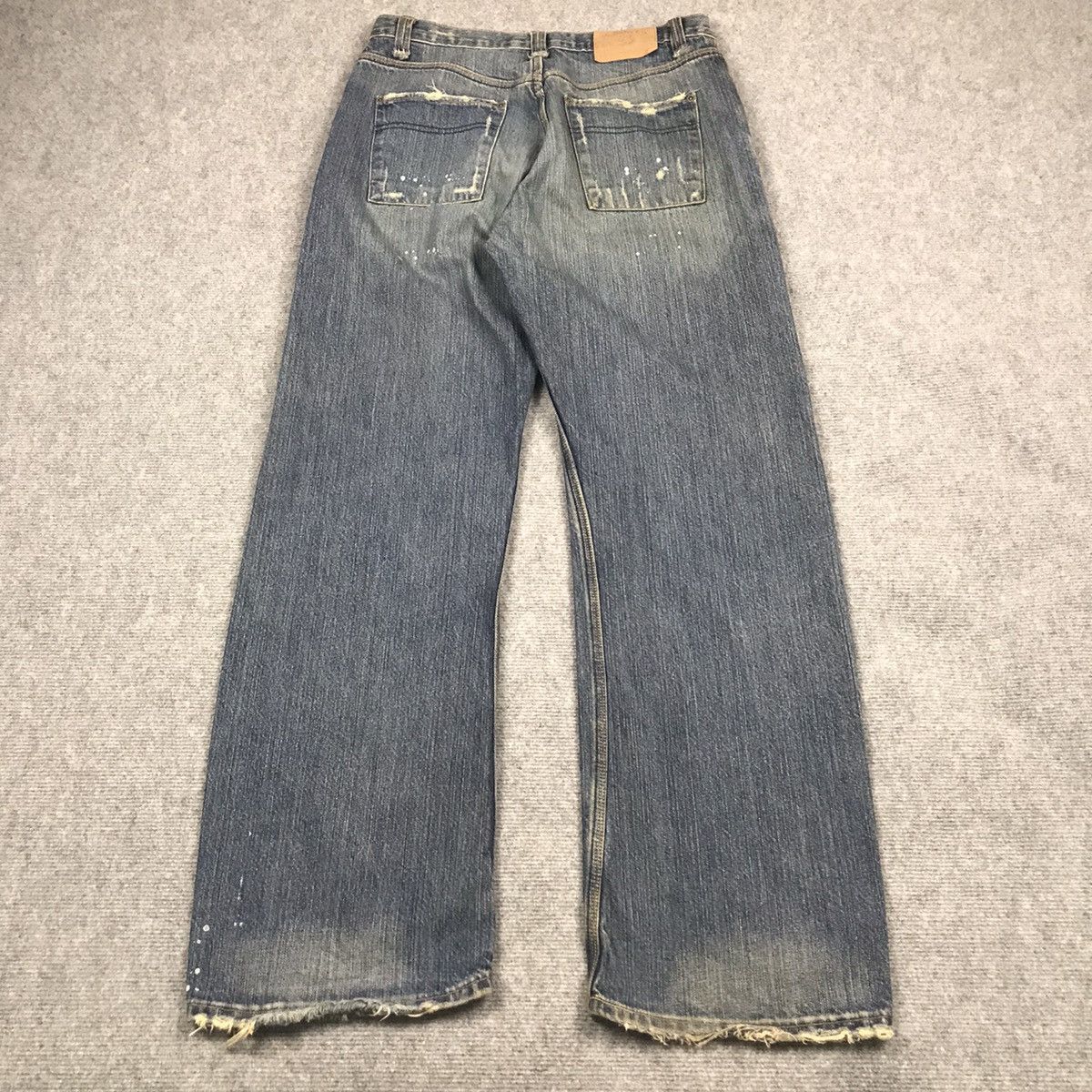 Other BAGGY RARE💀HOLLISTER DISTRESSED DENIM PANTS Size US 30 / EU 46 - 10 Thumbnail