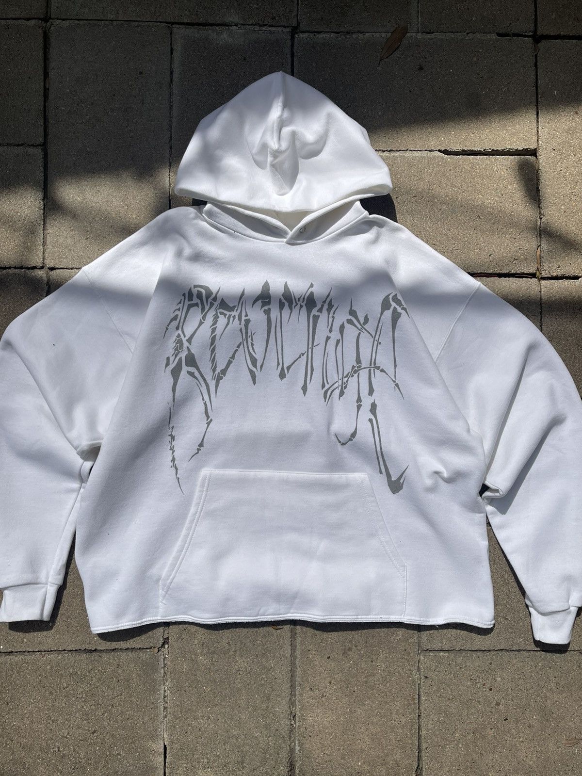 Revenge Revenge White Reflective ‘BONES’ Hoodie Size US L / EU 52-54 / 3 - 1 Thumbnail