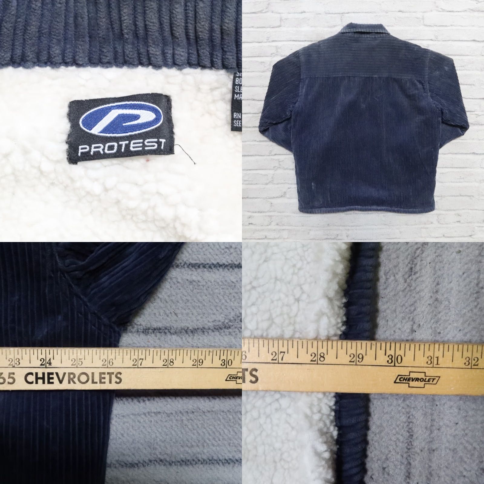 Vintage Vintage Protest Corduroy Jacket Navy Blue L Mens Jacket Size US L / EU 52-54 / 3 - 8 Thumbnail