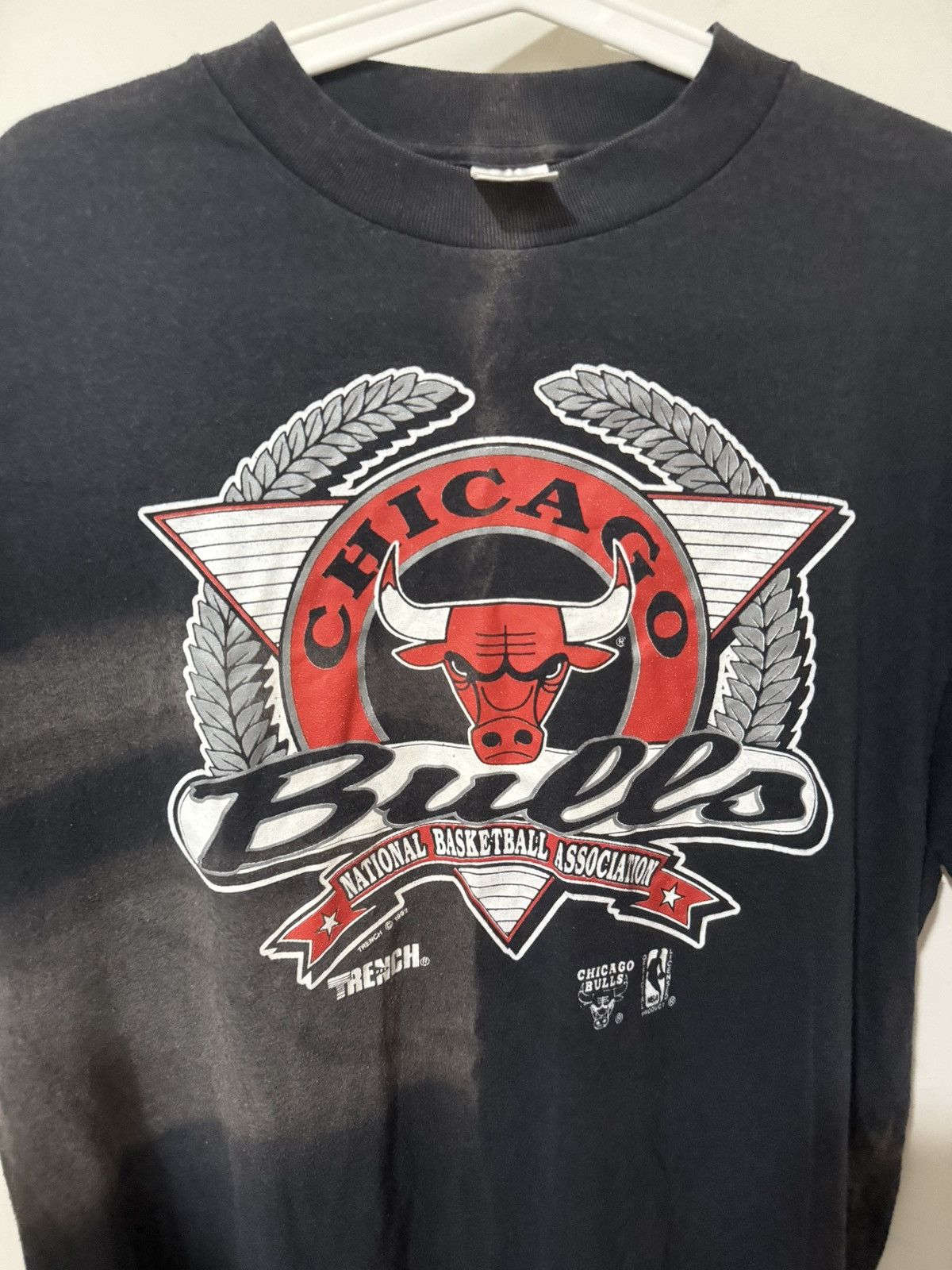 NBA × Vintage Vintage Sunfaded 90s NBA Chicago Bulls T-Shirt Size US L / EU 52-54 / 3 - 4 Thumbnail