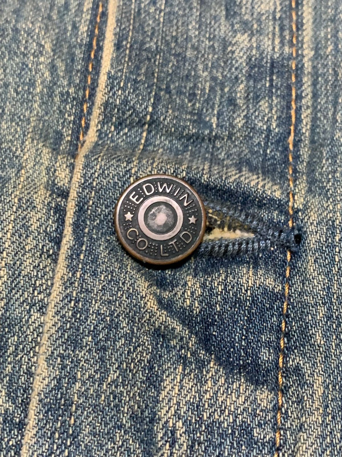 Edwin Vintage EDWIN Japanese Denim International Basic jacket Size US L / EU 52-54 / 3 - 7 Thumbnail