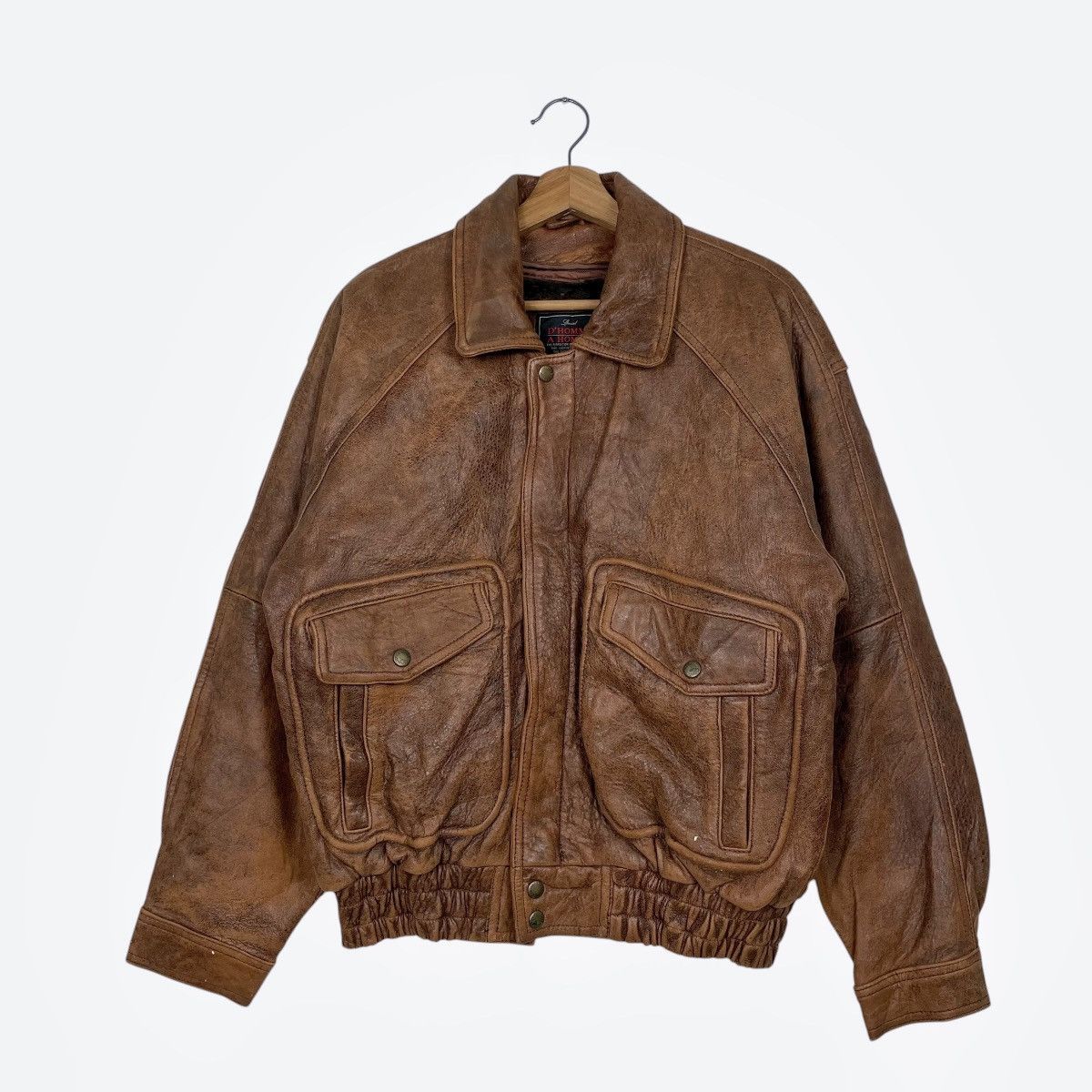 Japanese Brand × Vintage 291295 HOMME 4 POCKETS PIG LEATHER JACKET
