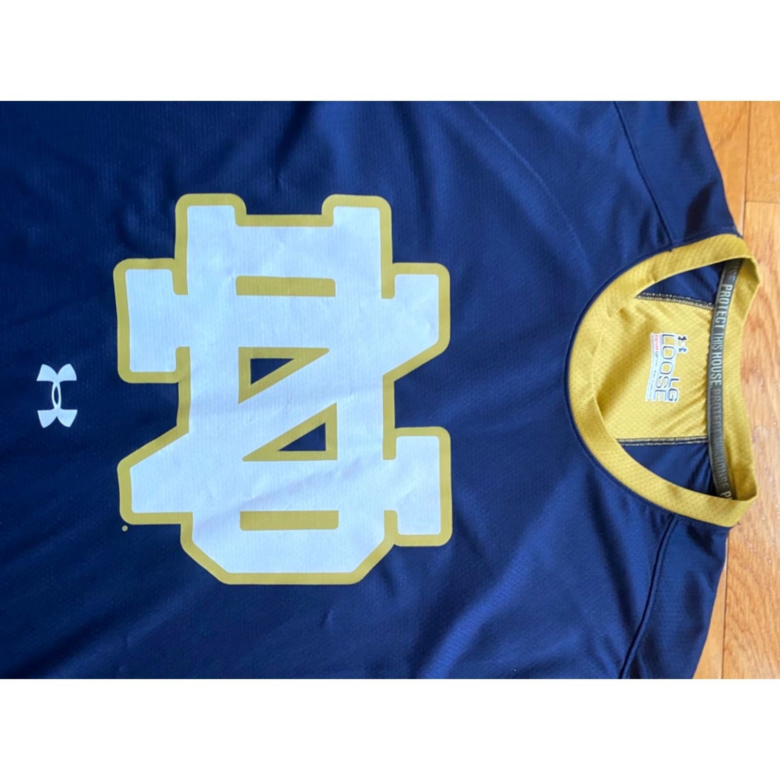 Under Armour Under Armour Notre Dame Mens L 1/4 Zip Sweatshirt Blue Size US L / EU 52-54 / 3 - 3 Thumbnail