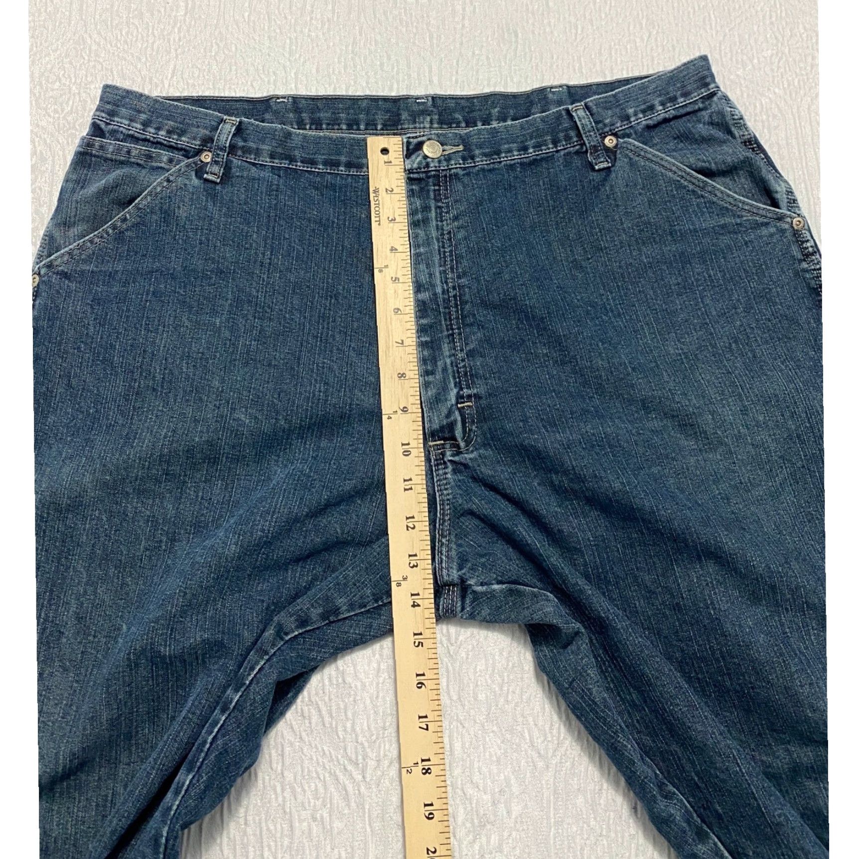 Wrangler Wrangler Carpenter Jeans Mens 42x30 Blue Denim Work Utility Pants Relaxed Jeans Size US 42 / EU 58 - 6 Thumbnail