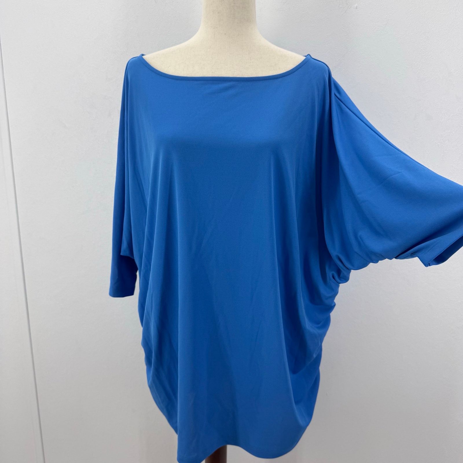 Marina Rinaldi Marina Rinaldi Dolman Batwing Sleeve Blouse Blue Plus 20-22 Size 3XL / US 20-22 - 1 Thumbnail
