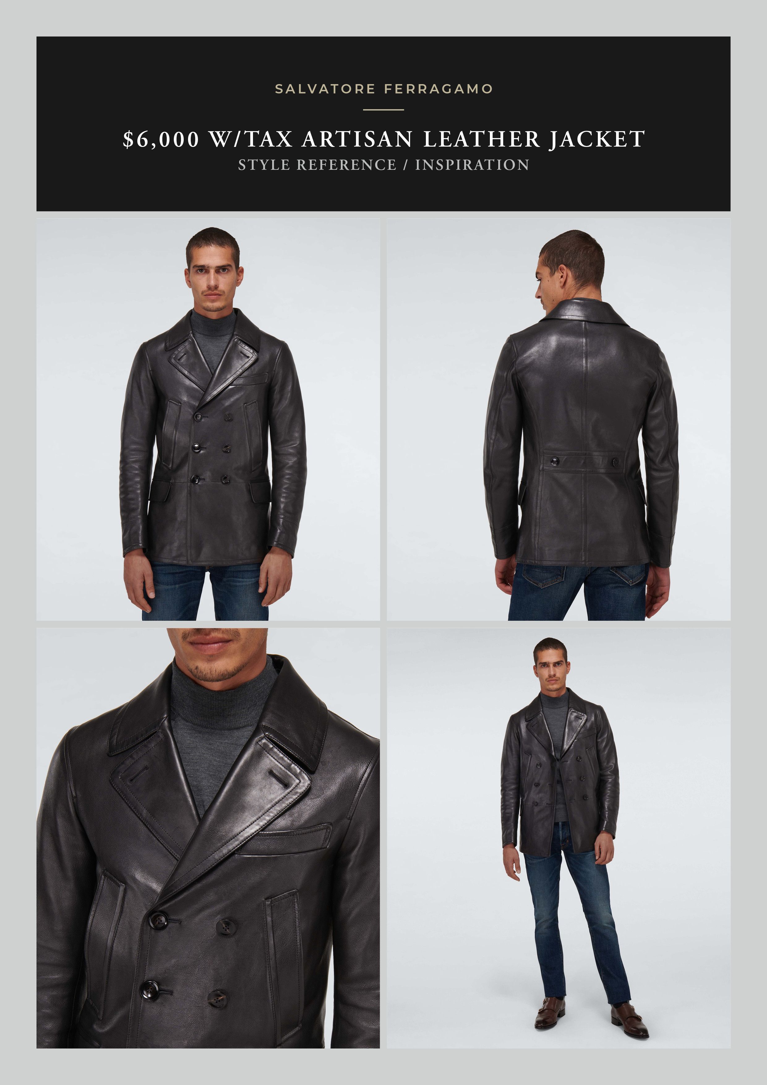 Salvatore Ferragamo Effortless Cool $6K w/tax Nappa Calf Leather Artisan Patina Size US M / EU 48-50 / 2 - 9 Thumbnail