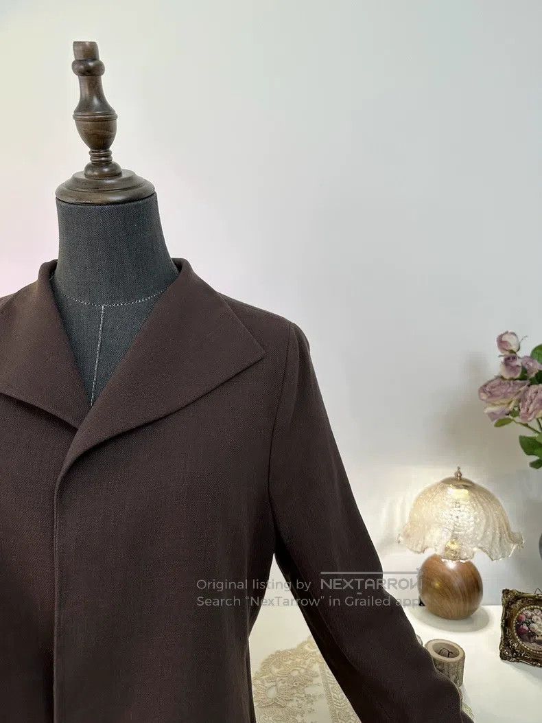 Hermes Hermes Margiela Era Casual Mid-Length Coat, Red Brown Size S / US 4 / IT 40 - 3 Thumbnail