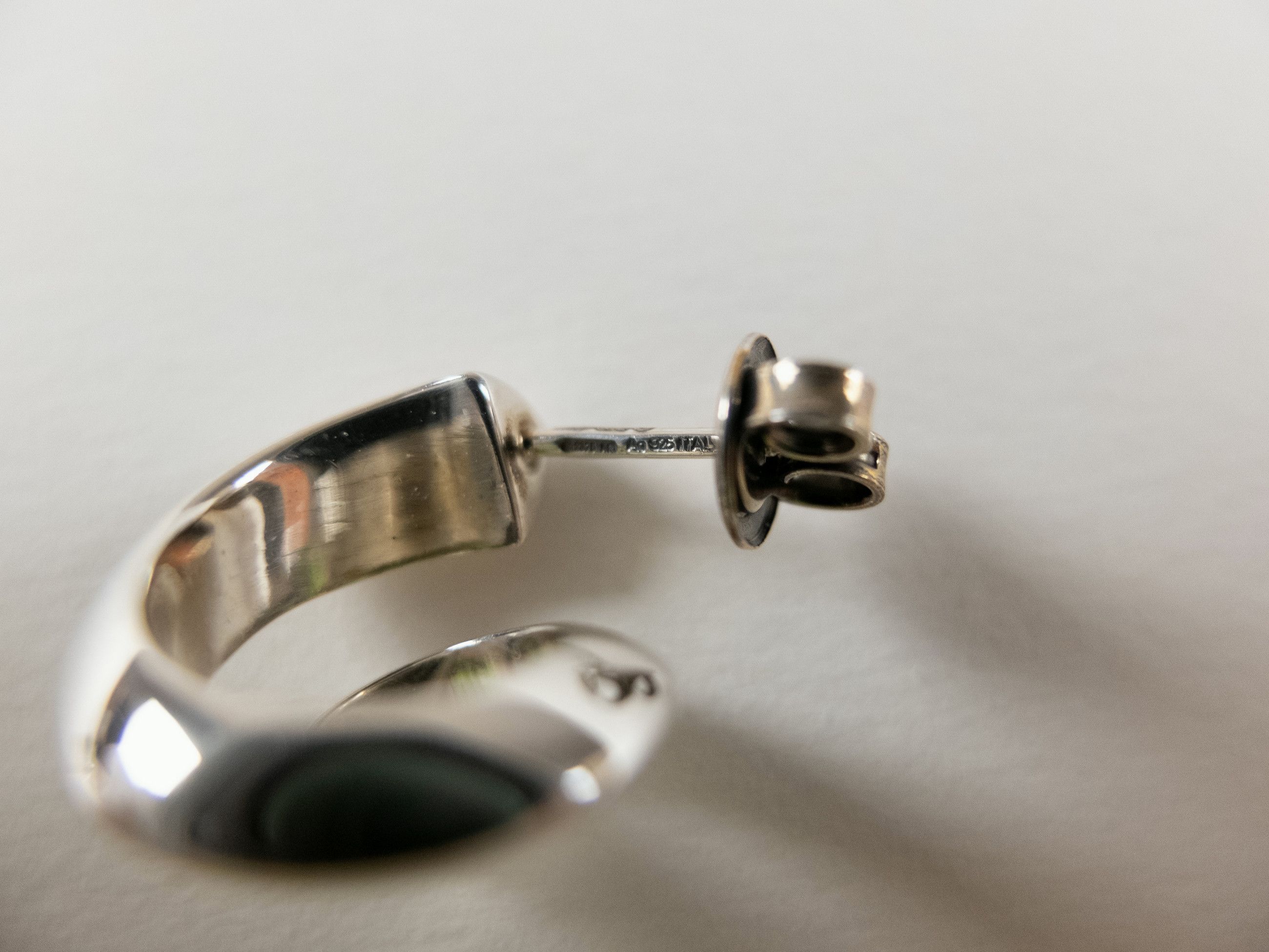 Bottega Veneta BOTTEGA VENETA Spiral Sterling silver hoop earrings Italy q Size ONE SIZE - 5 Thumbnail