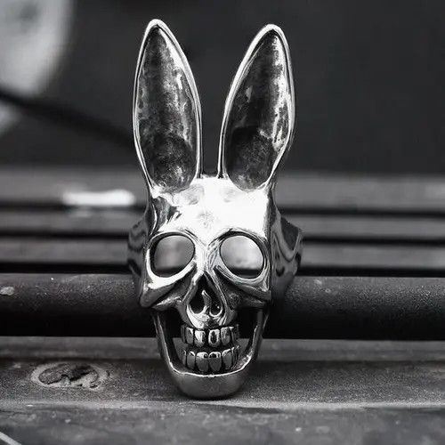 Jewelry Rabbit Skull Ring Size ONE SIZE - 5 Thumbnail