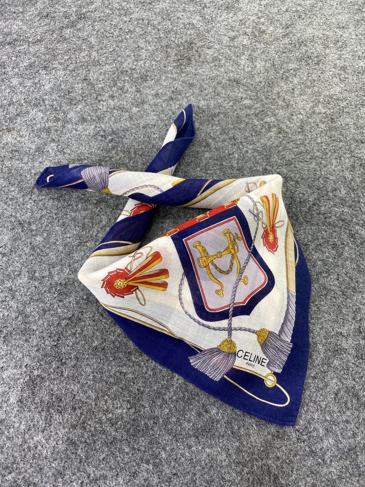 Celine × Vintage Celine handkerchief bandana neckerchief-B140 Size ONE SIZE - 1 Thumbnail
