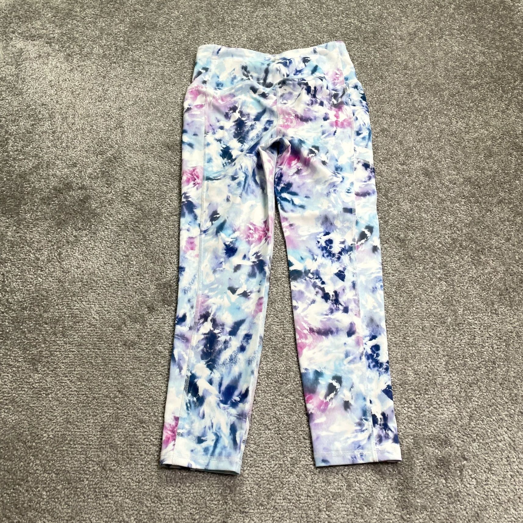 Vintage Gaiam Leggings Womens XS Multi Floral Compression Athletic Activewear Outdoor Athleisure 24x22 Size 26" / US 2 / IT 38 - 2 Thumbnail