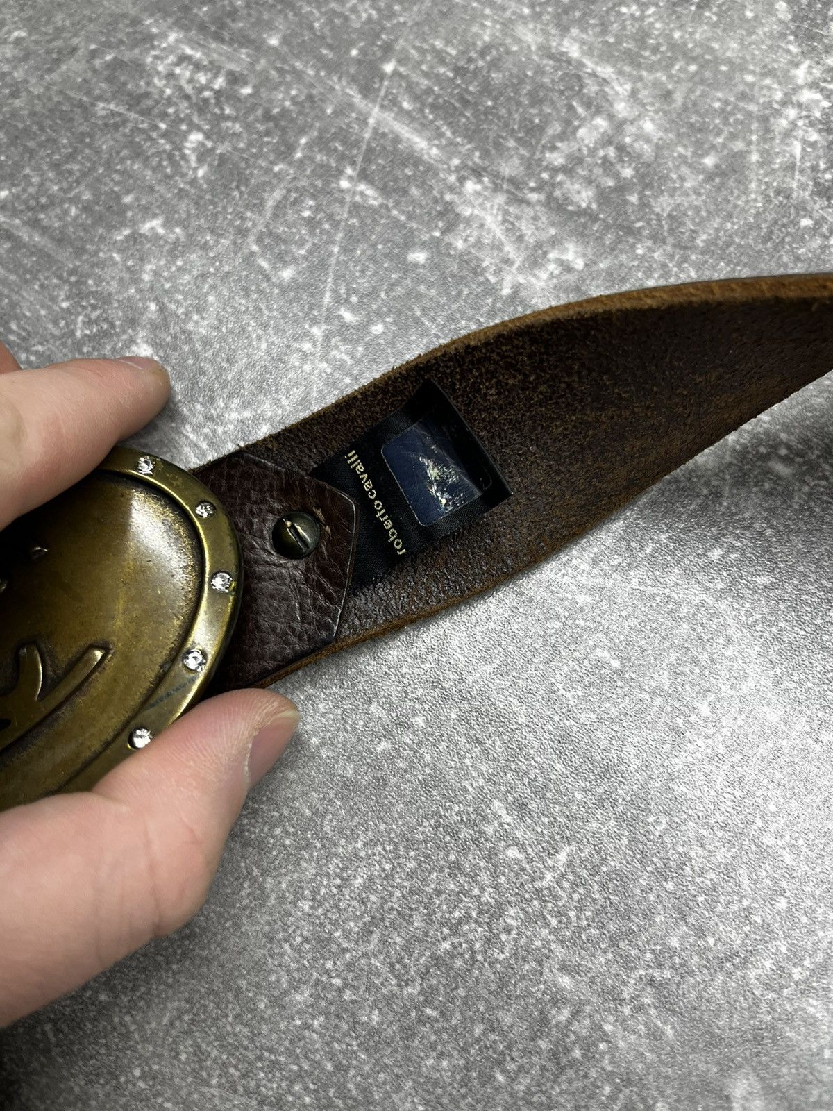 Just Cavalli × Roberto Cavalli × Vintage Roberto Cavalli leather belt vintage 90s Size ONE SIZE - 6 Thumbnail