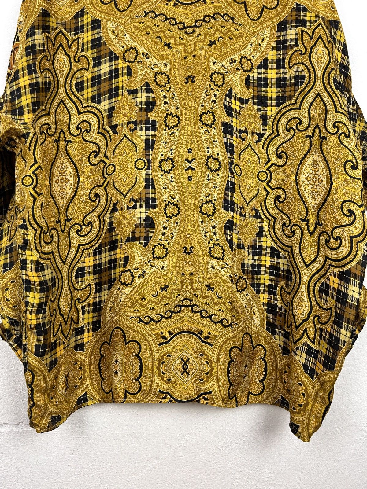 Versace 90s Archive V2 Versace Barocco Art Silk Long Sleeve Shirt Size US XL / EU 56 / 4 - 7 Thumbnail
