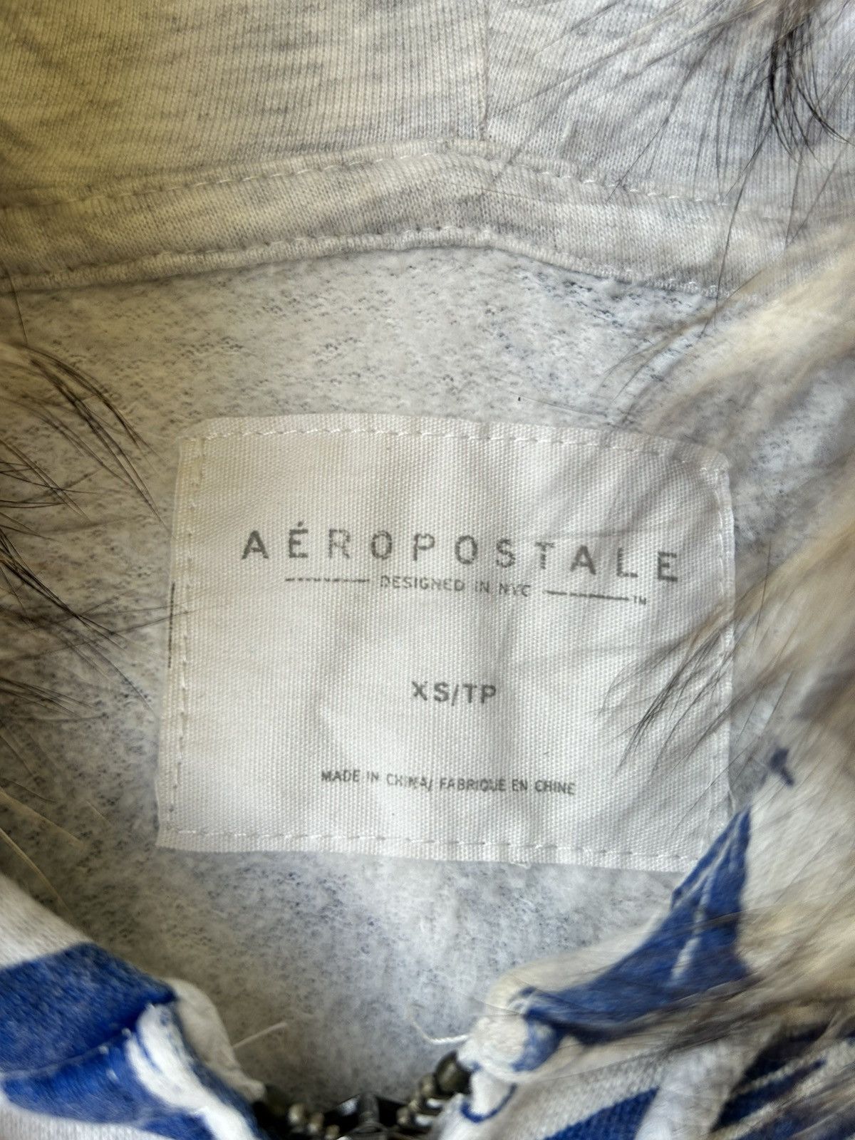 Aeropostale Aeropostale fur hoodie flowers print style Ifsixwasnine lgb Size US M / EU 48-50 / 2 - 10 Thumbnail
