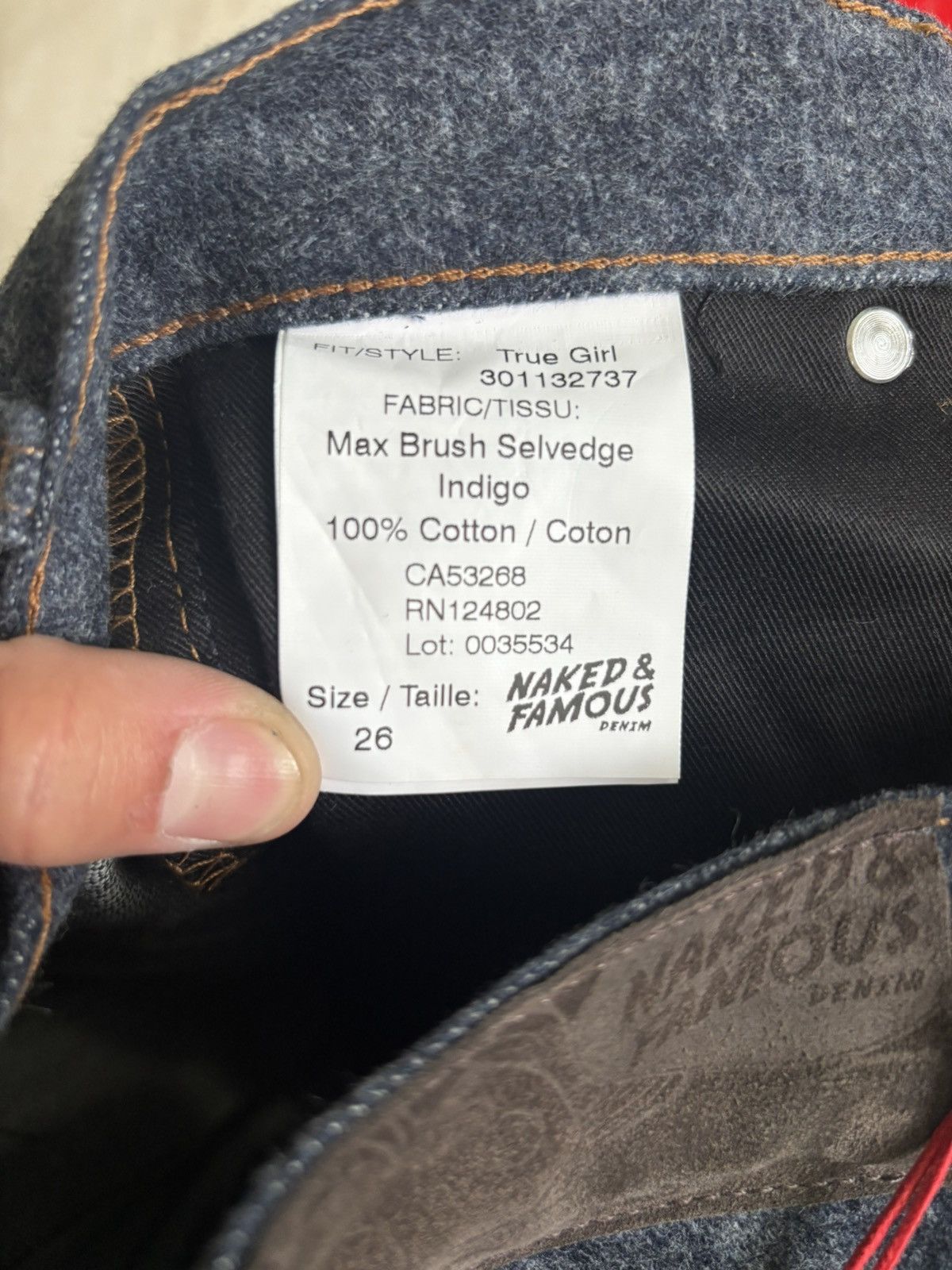 Naked & Famous Naked & Famous True Girl- Max Brush Selvedge Denim Size 26" / US 2 / IT 38 - 6 Thumbnail