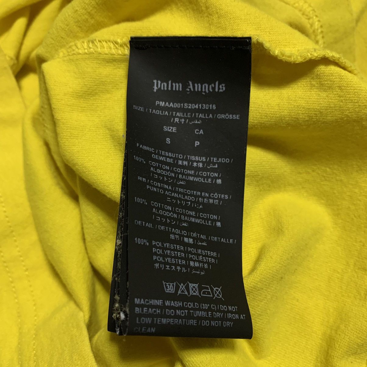 Palm Angels Palm Angels Small Sunset Yellow Tee Size US S / EU 44-46 / 1 - 6 Thumbnail