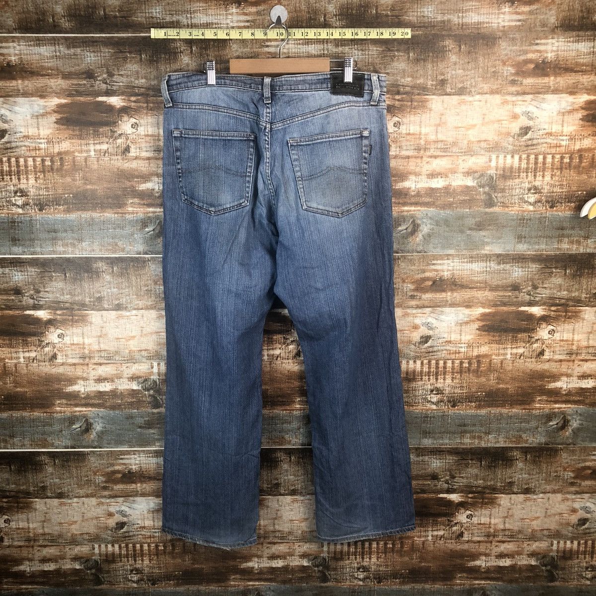 Vintage Bobson vintage Blue Denim Pants #A1393 Size US 35 - 13 Thumbnail