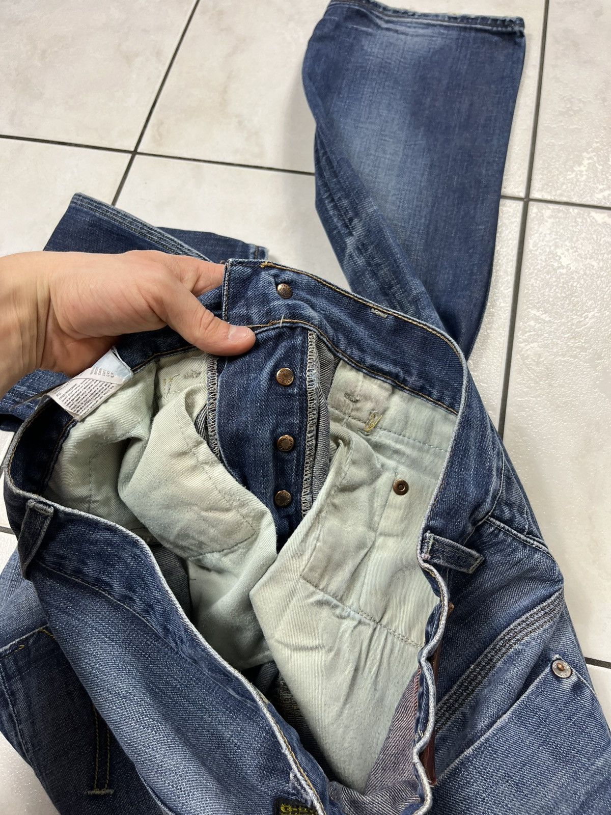 G-Star × If Six Was Nine × Le Grande Bleu (L.G.B.) Vintage G-Star Raw distressed y2k denim jeans rotor straight Size US 31 - 22 Thumbnail