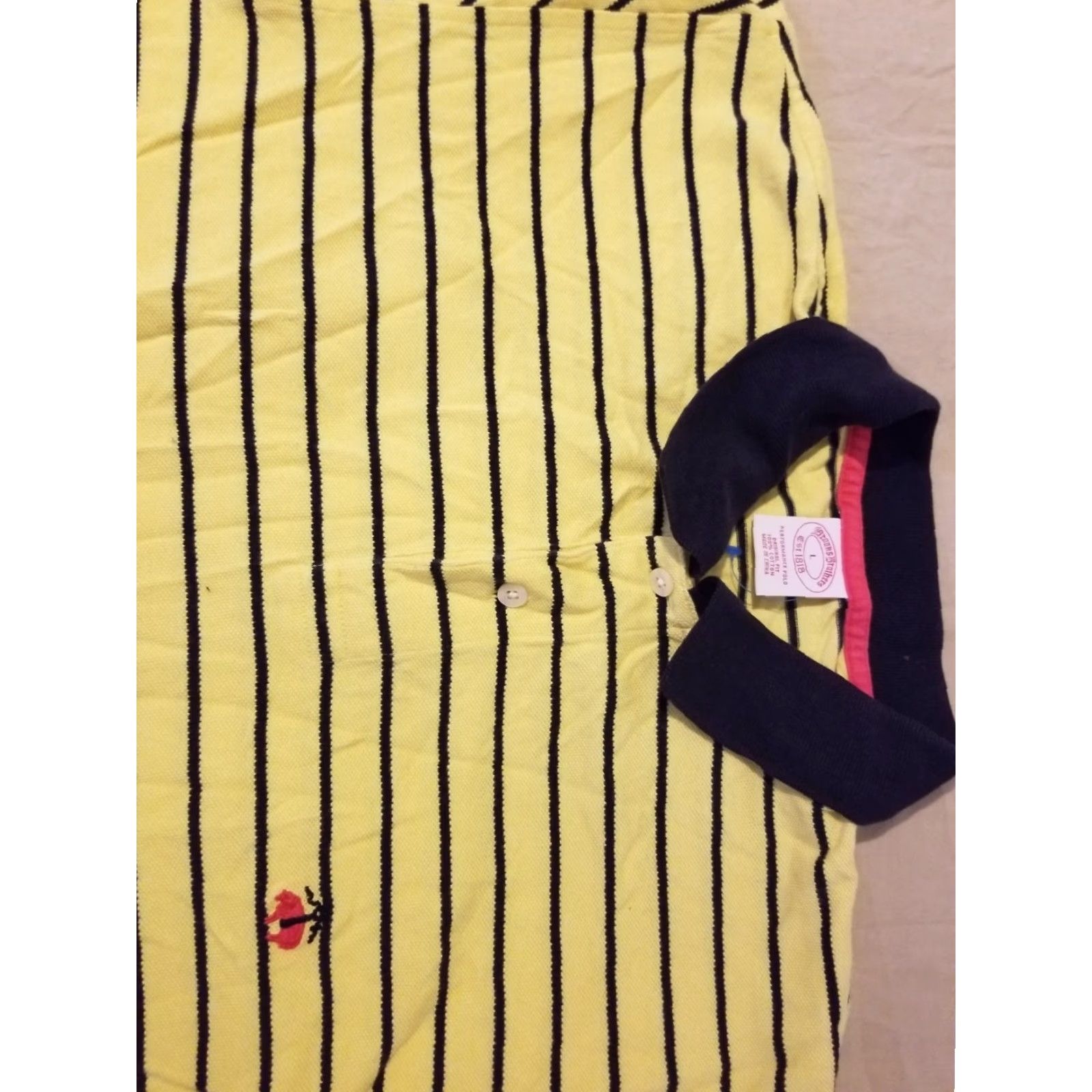 Brooks Brothers VINTAGE: No Brooks Brothers Polo Shirt Mens L Yellow Cotton Shirt Size US L / EU 52-54 / 3 - 2 Thumbnail